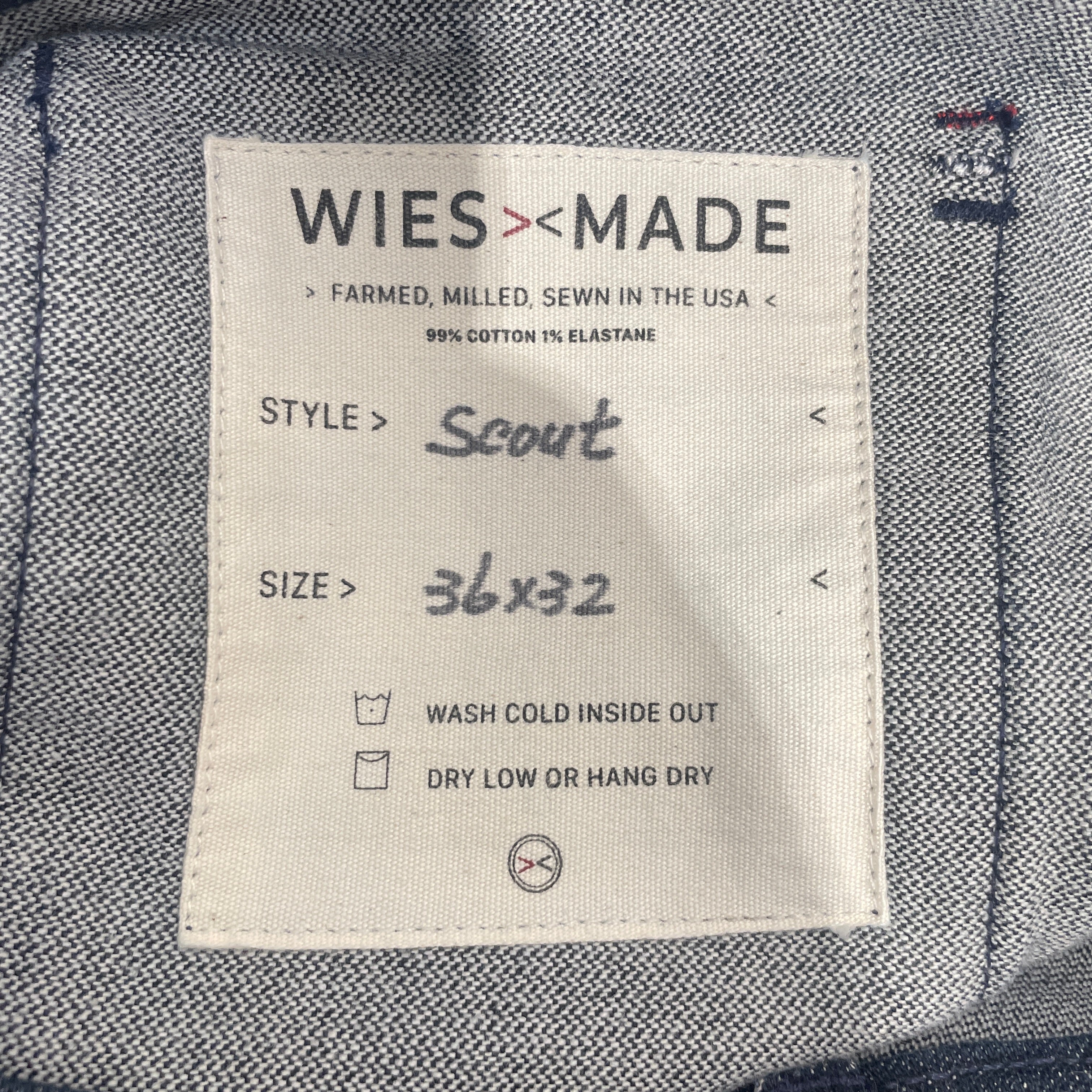 WIESMADE/Straight Pants/36/Cotton/NVY/ view 3