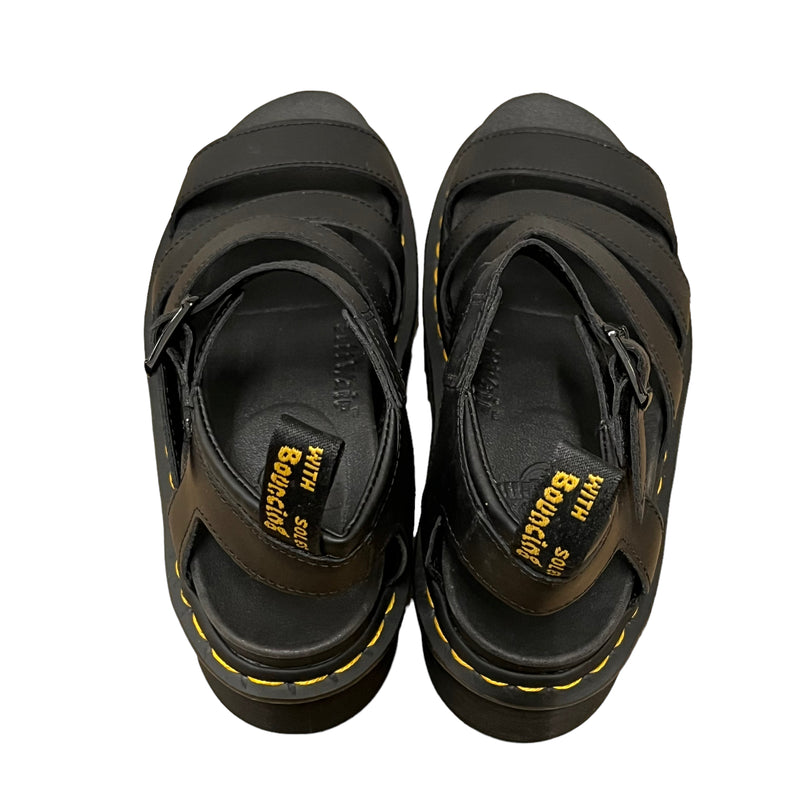 Dr.Martens/Sandals/US 6/Leather/BLK/Platform Blaire Sandals