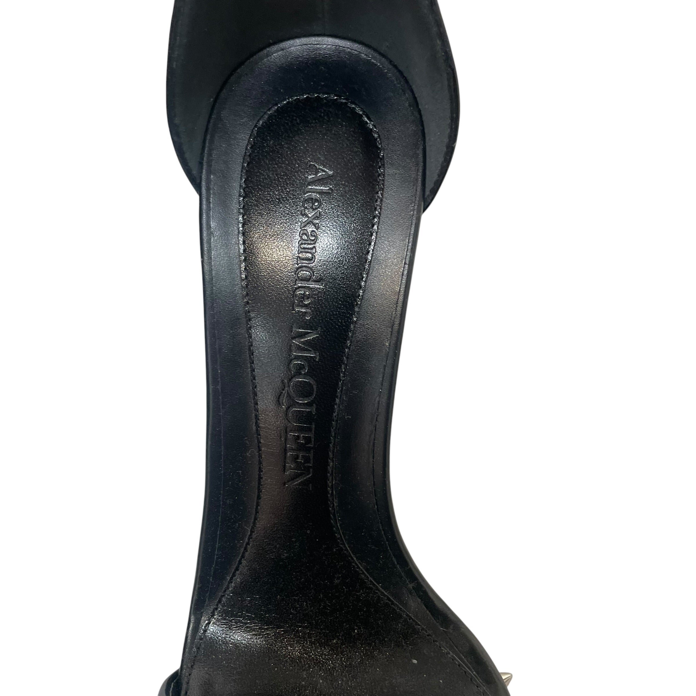 Alexander McQueen/Heels/EU 39/Leather/BLK/Studded Platforms view 3