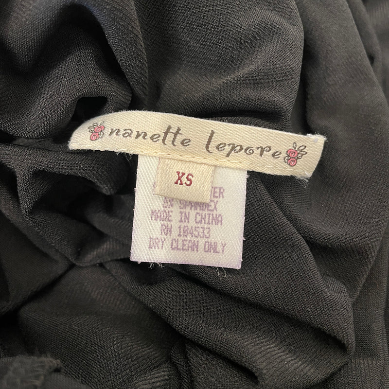 nanette lepore/LS Dress/XS/BLK/