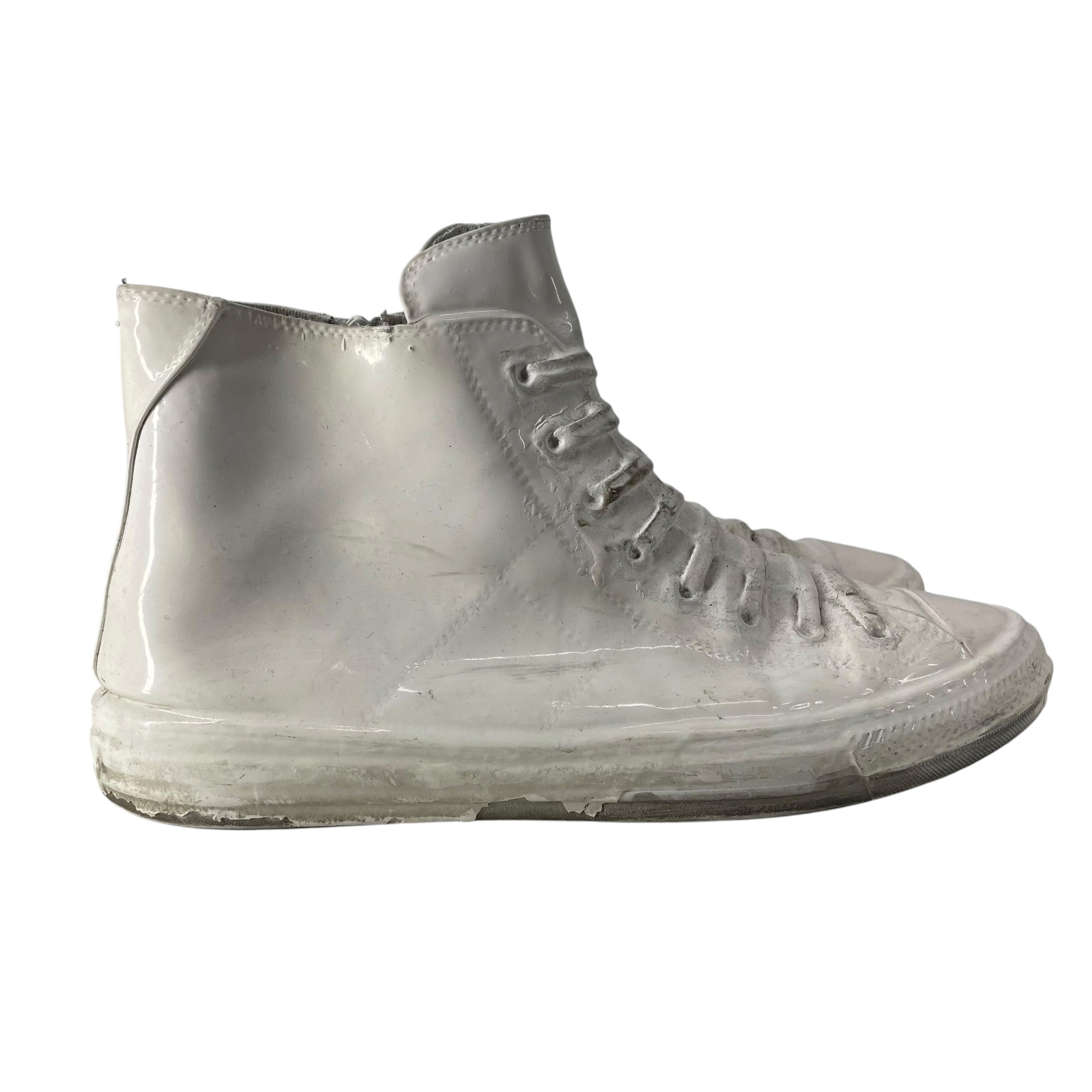 Maison Margiela/Hi-Sneakers/EU 46/WHT/RUBBER ROUND TOE view 2
