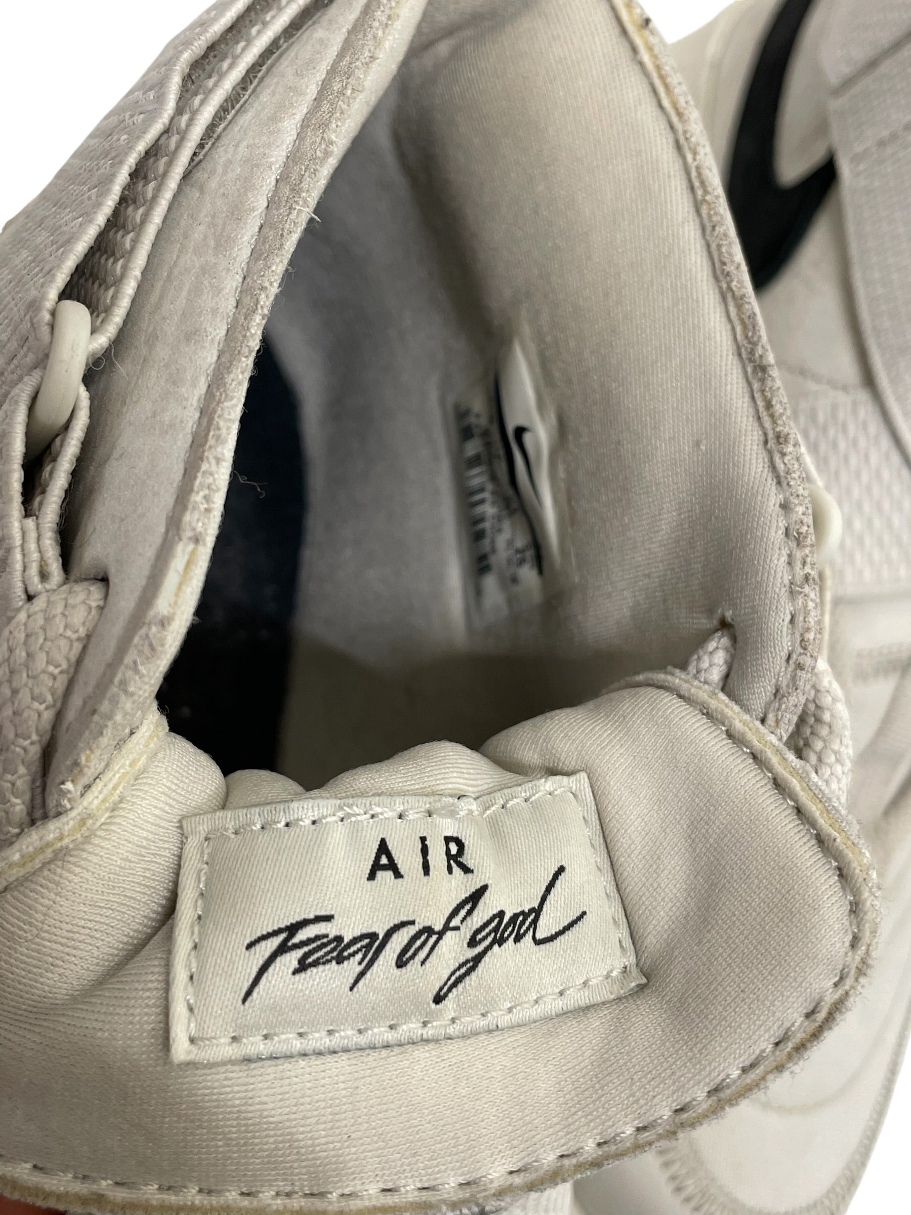 NIKE/FEAR OF GOD/Hi-Sneakers/US 8/CRM/raid  light bone view 5