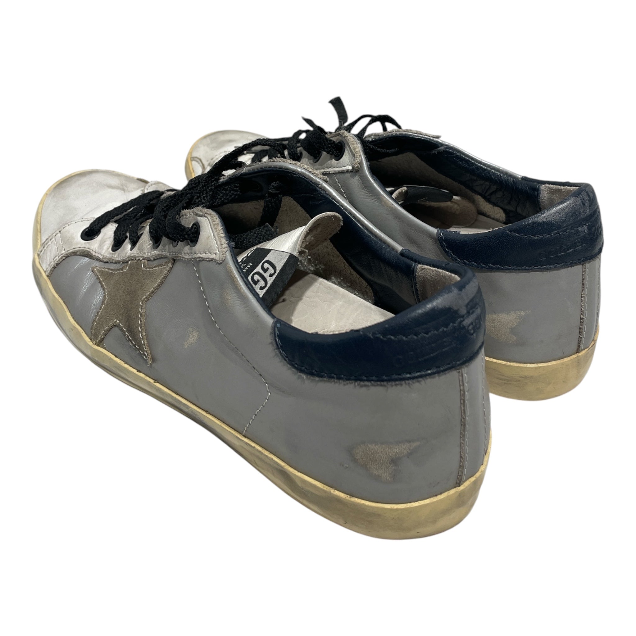 GOLDEN GOOSE/Low-Sneakers/US 8.5/Leather/GRY/gray white view 2