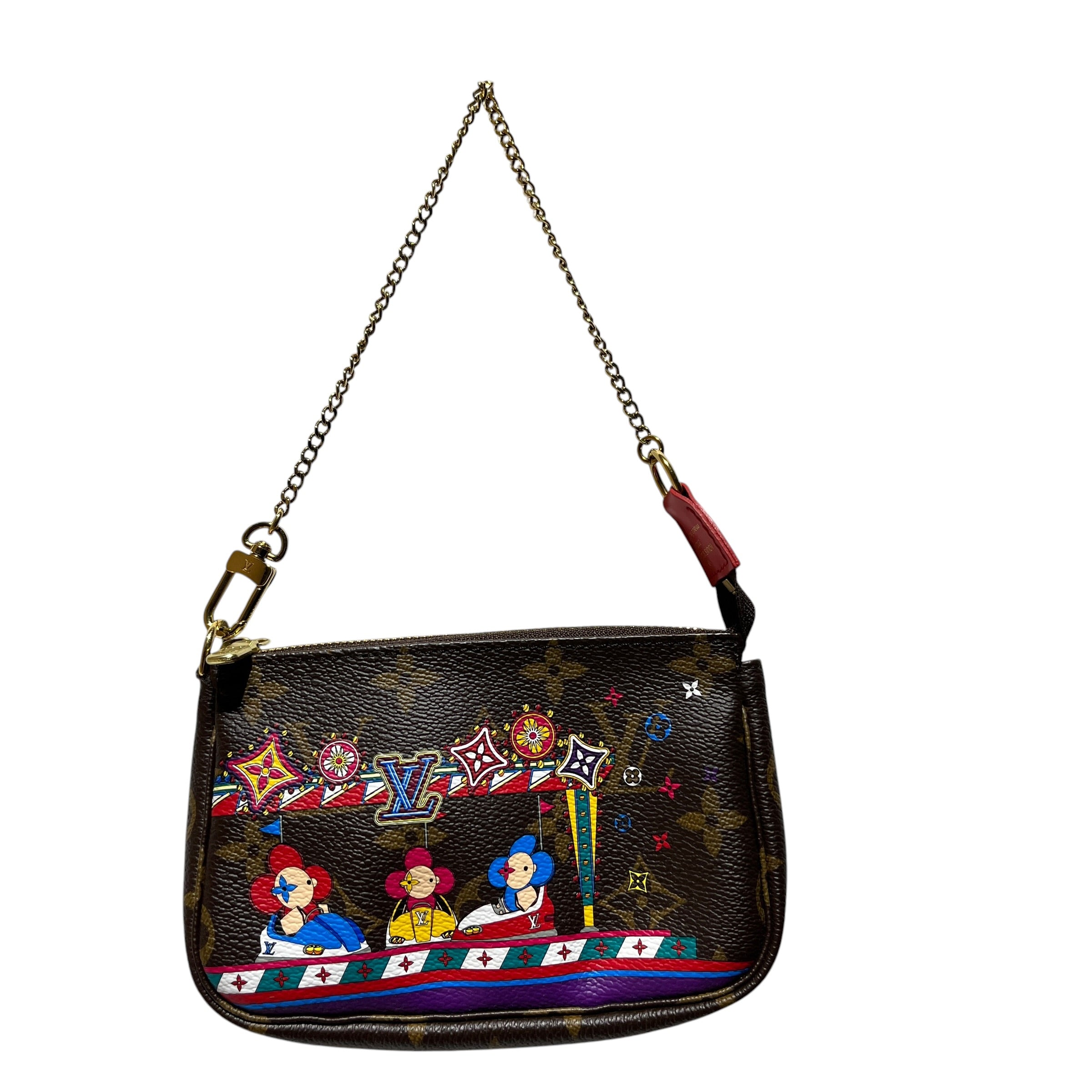 LOUIS VUITTON/Pouch/Monogram/Leather/BRW/2020 CHRISTMAS MINI POCHETTE view 1
