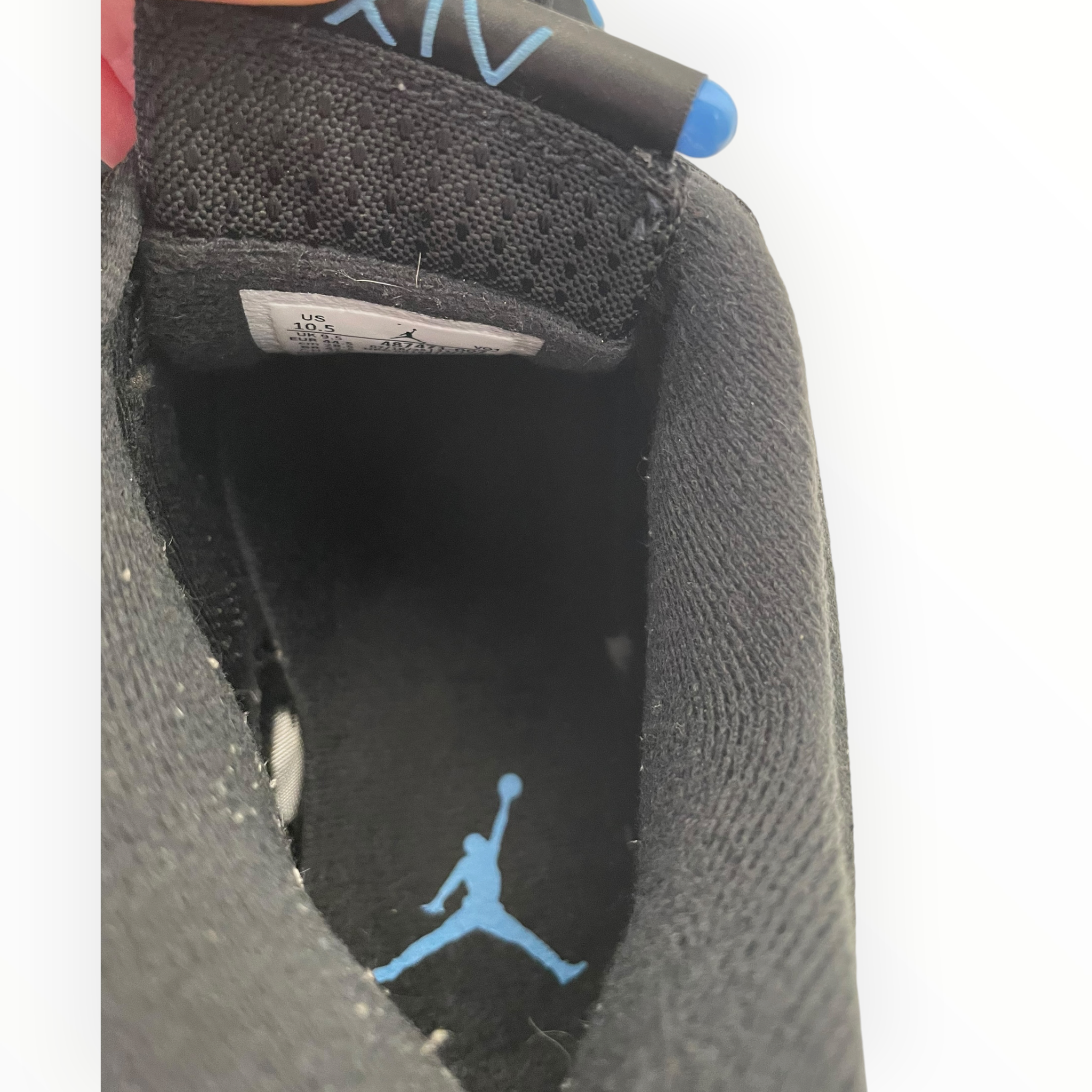 NIKE/AIR JORDAN 14 RETRO/Hi-Sneakers/US 10.5/Suede/BLU/487471-007 view 3