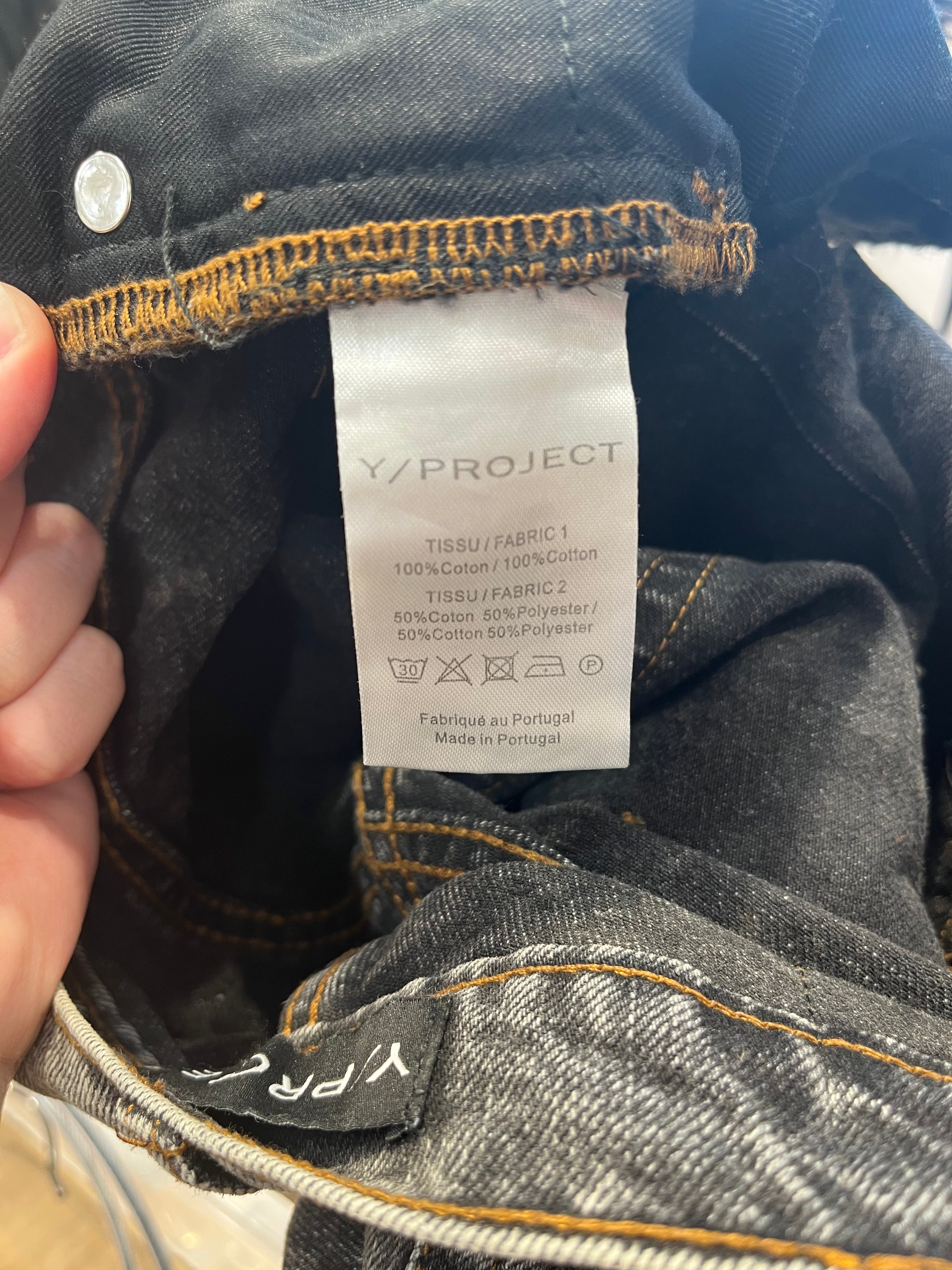 Y/PROJECT/Straight Pants/Denim/IDG/ view 4
