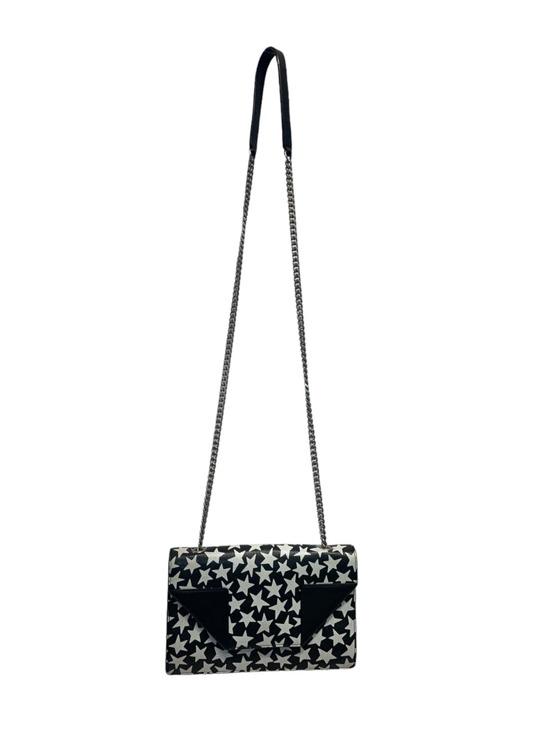 SAINT LAURENT/Cross Body Bag/M/All Over Print/Leather/BLK/BETTY STARS