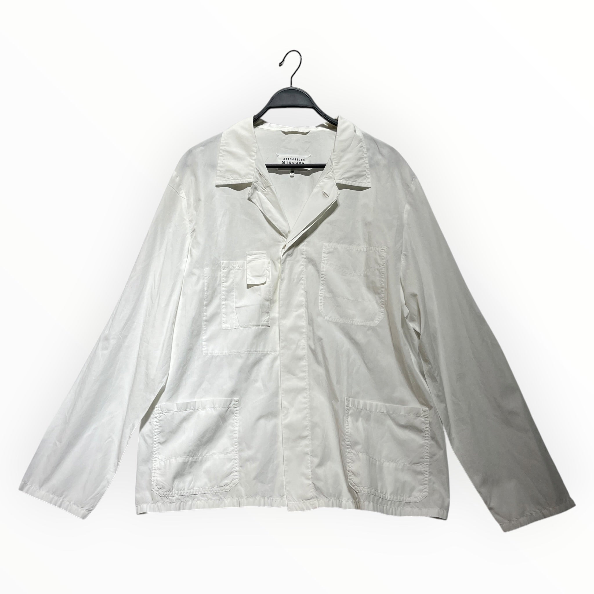 Maison Margiela/LS Shirt/52/Cotton/WHT/velcro pocket view 1