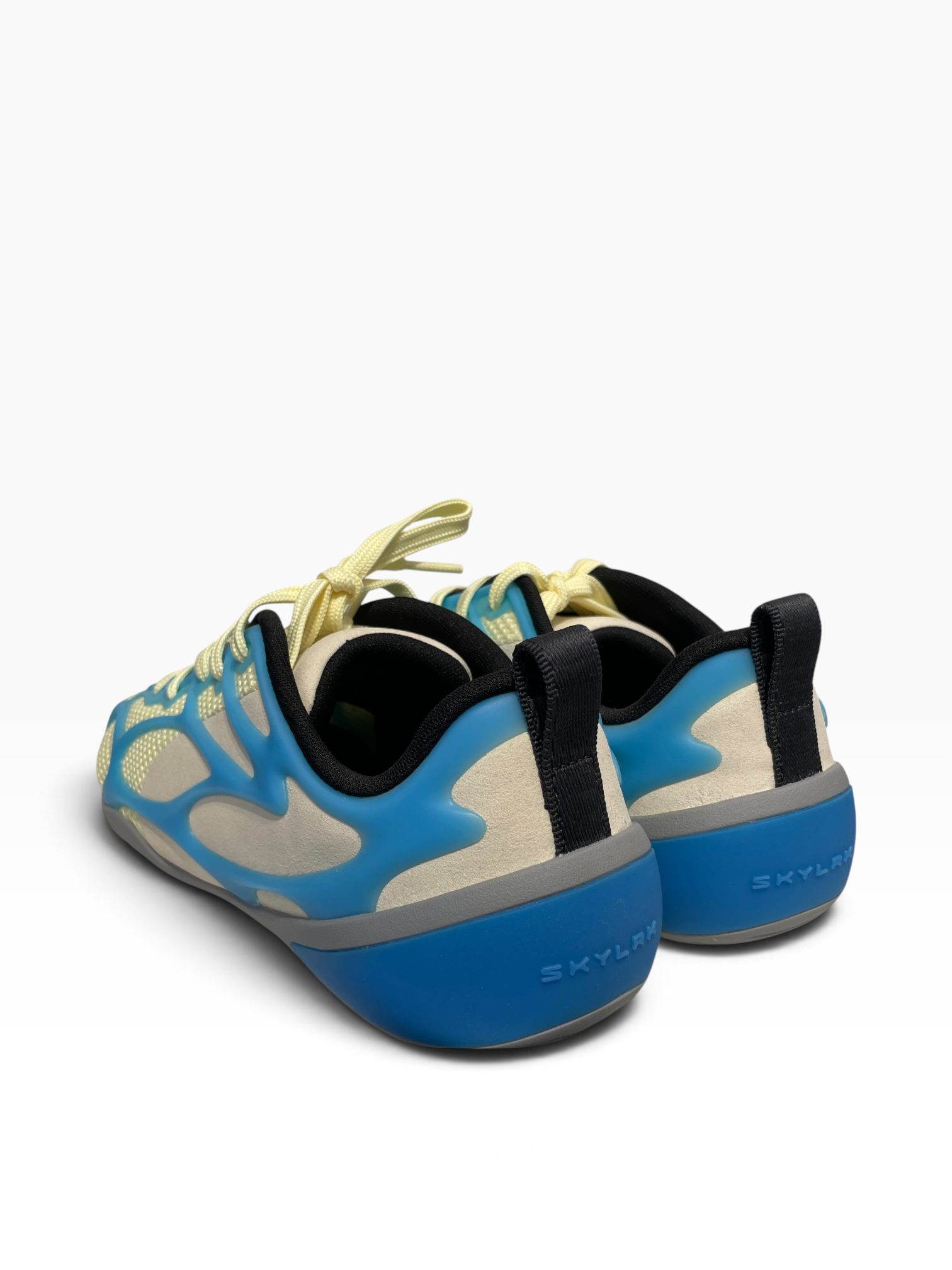 SKYLRK/Low-Sneakers/US 11/All Over Print/Polyester/IVR/BLUE OVERLAY LOW TOP view 2