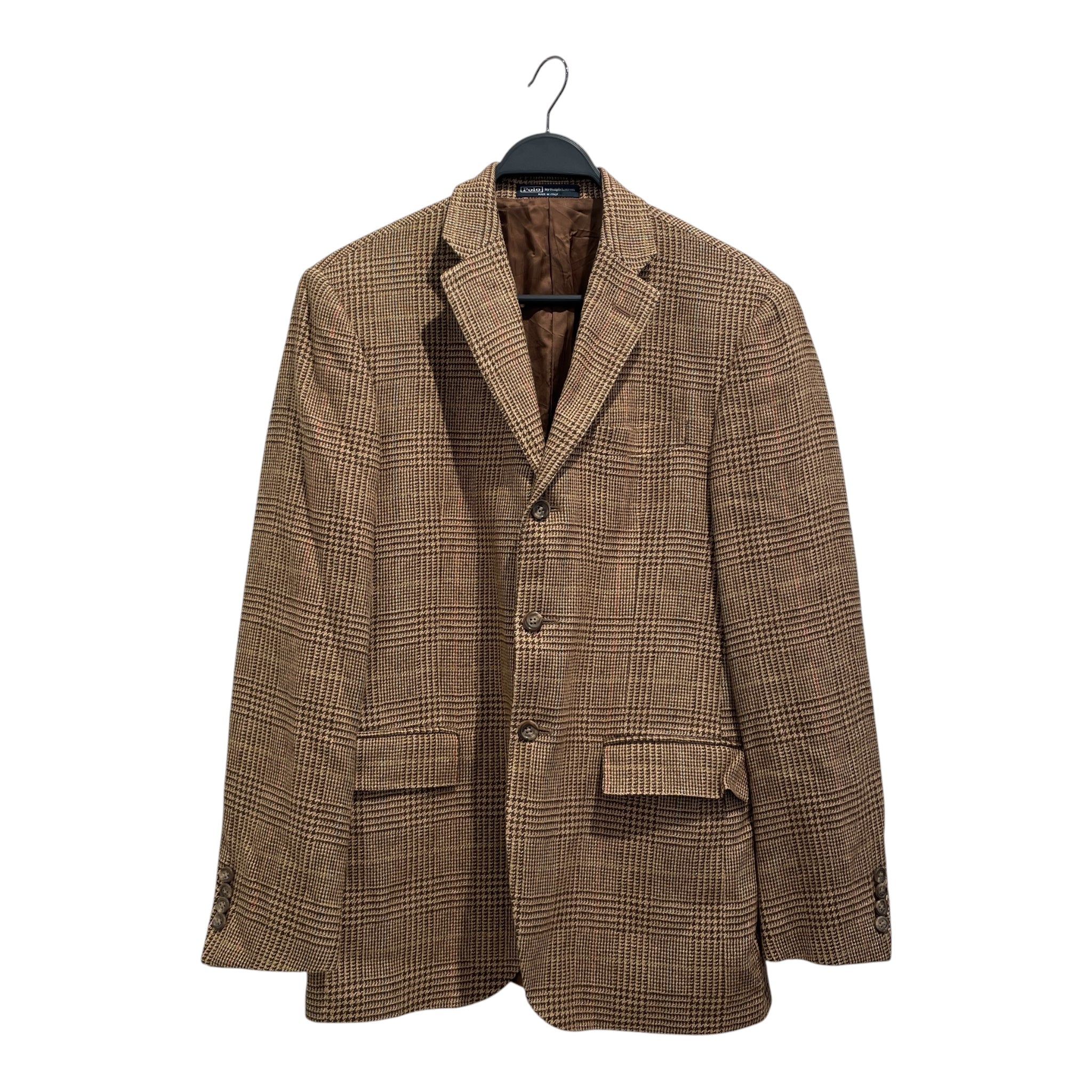 POLO RALPH LAUREN/Tailored Jkt/38/Wool/CML/Houndstooth Check/ view 1