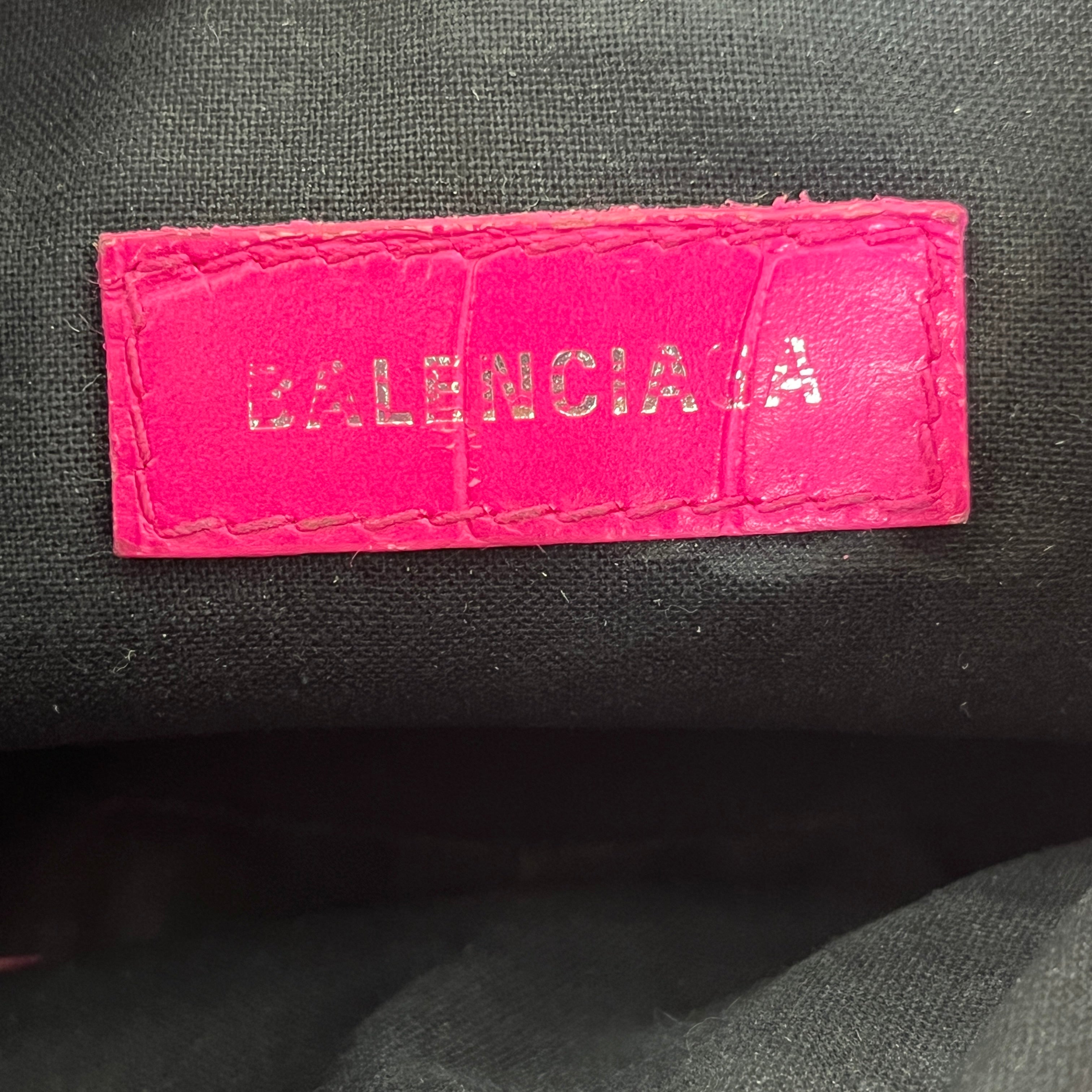 BALENCIAGA/Bag/Leather/PNK/le cagole shoulder hot pink view 5