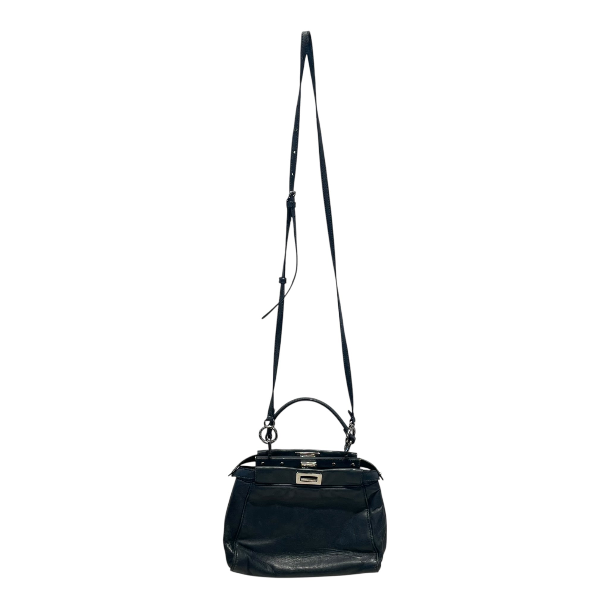 FENDI/Hand Bag/Leather/GRY/Dark Gray Peekaboo Bag view 1