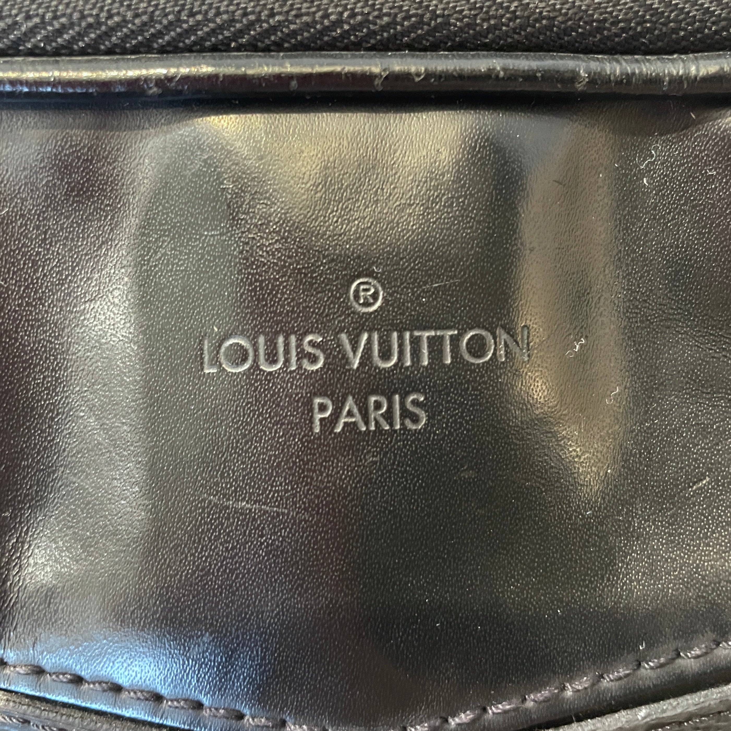 LOUIS VUITTON/Cross Body Bag/Monogram/Leather/BLK/Eclipse Explorer Bum Bag view 5