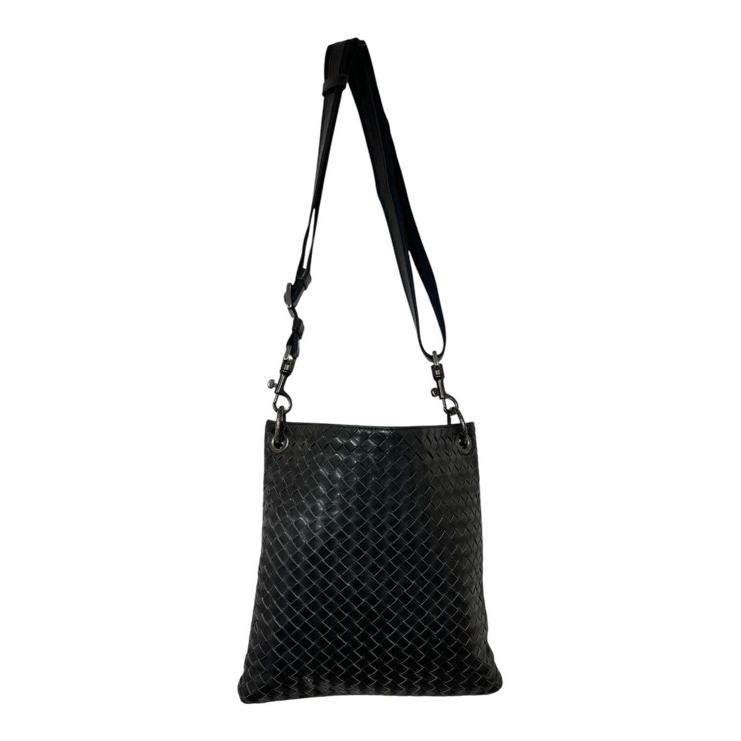 BOTTEGA VENETA/Tote Bag/Leather/BLK/Intrecciato Woven Bag view 2