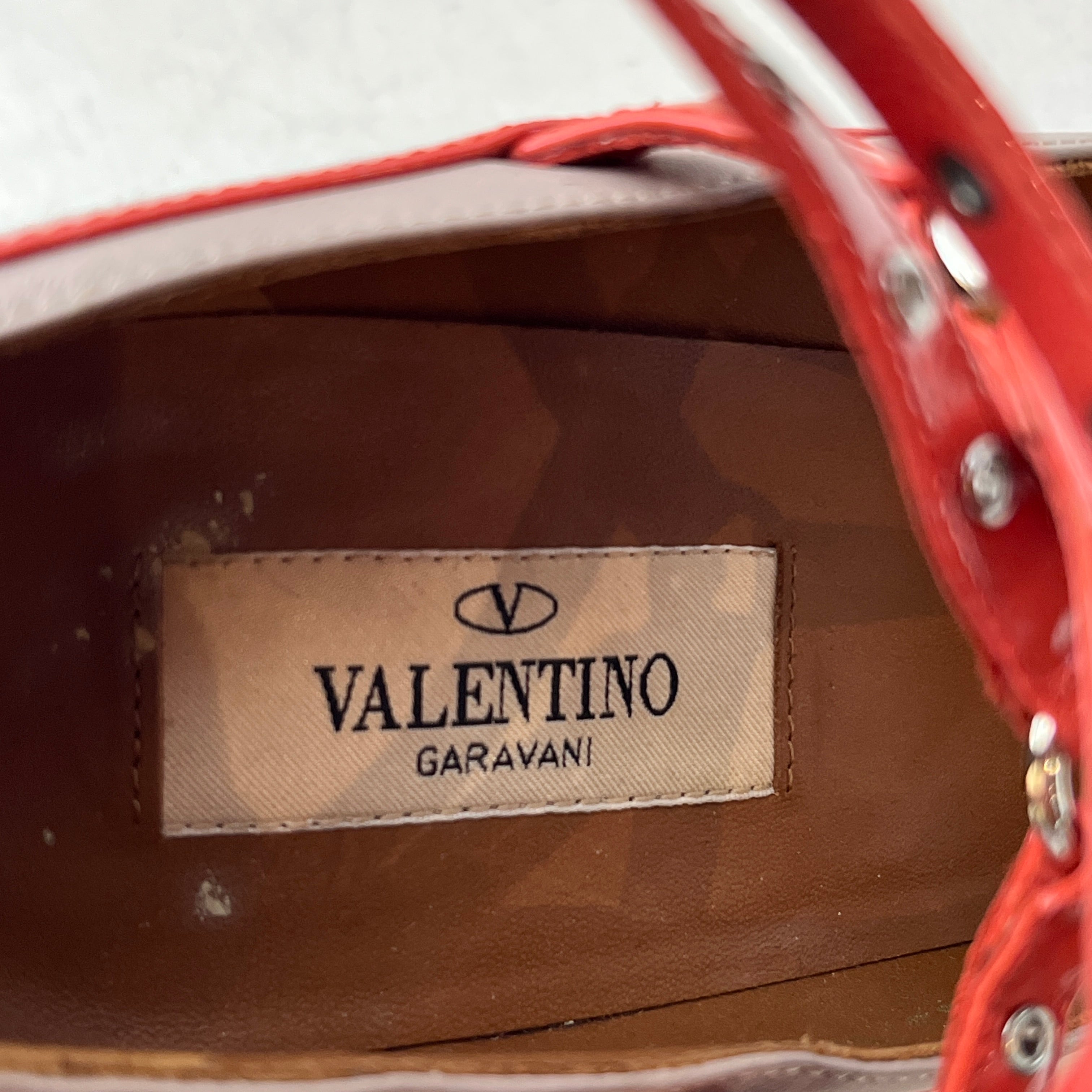 VALENTINO/Heels/US 7/Leather/ORN/Strappy Eyelet Heels view 3