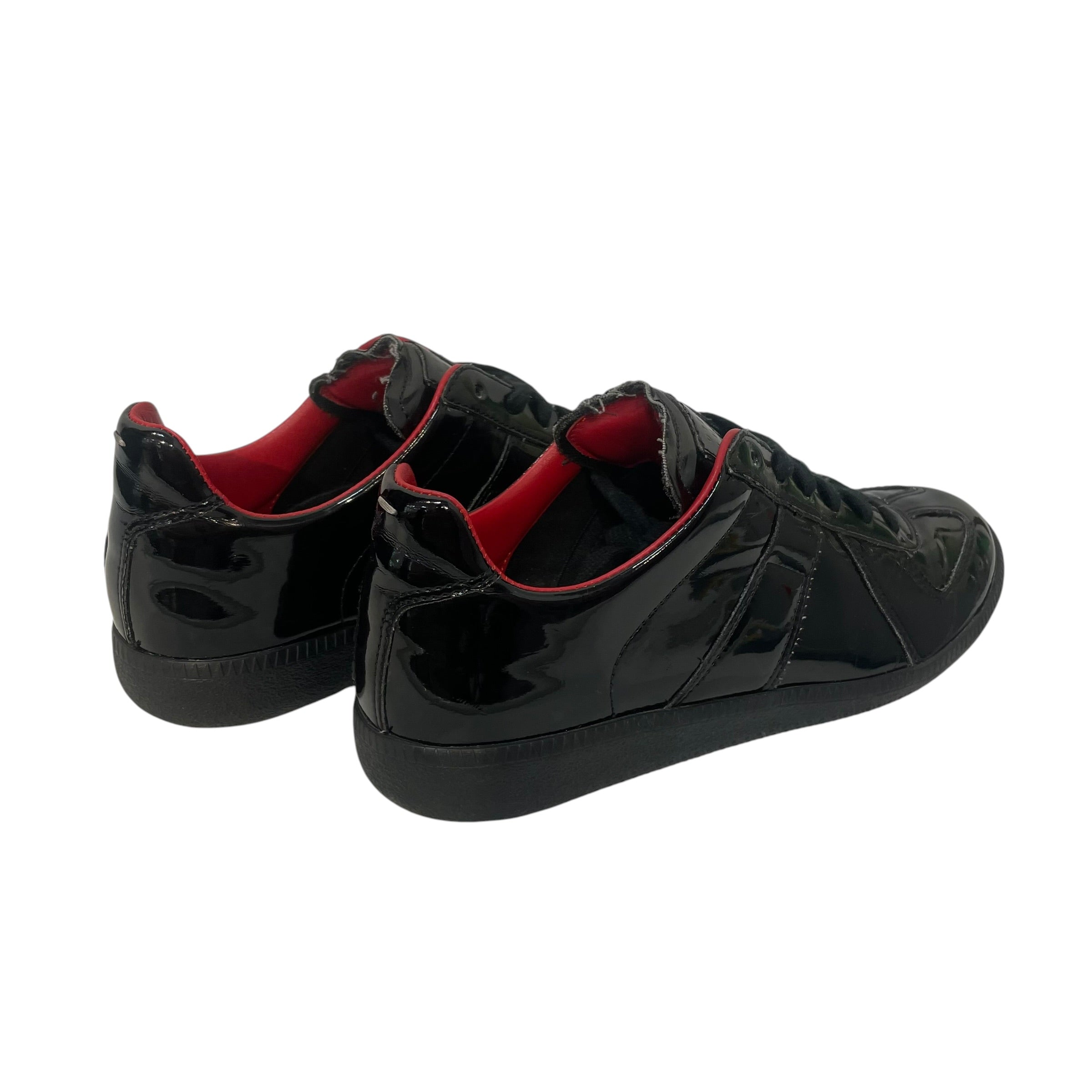Maison Margiela/Low-Sneakers/EU 41/Leather/BLK/Replica view 2