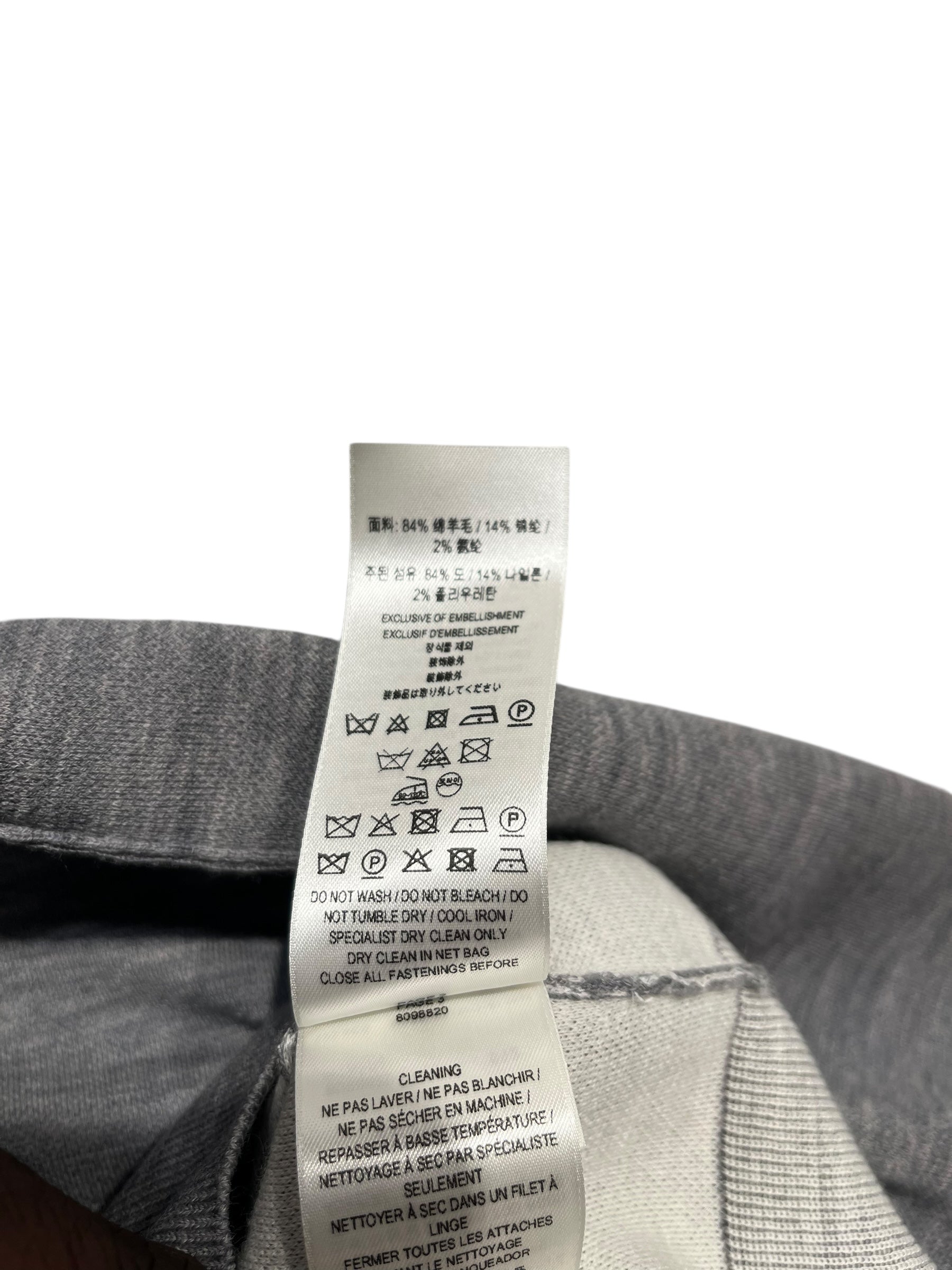 BURBERRY/Polo Shirt/L/Cotton/GRY/ view 7
