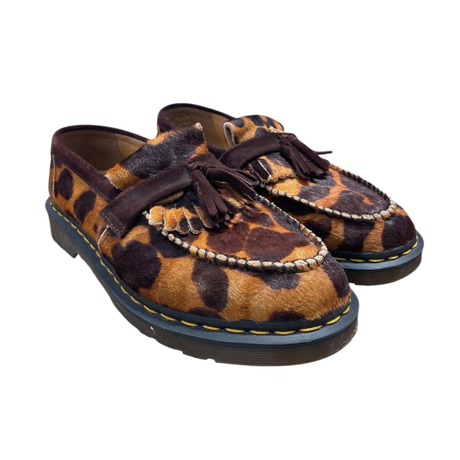 Dr.Martens/Loafers/US 9/Animal Pattern/Fake Fur/MLT/Adrian Ocelot Tassel Loafers view 1