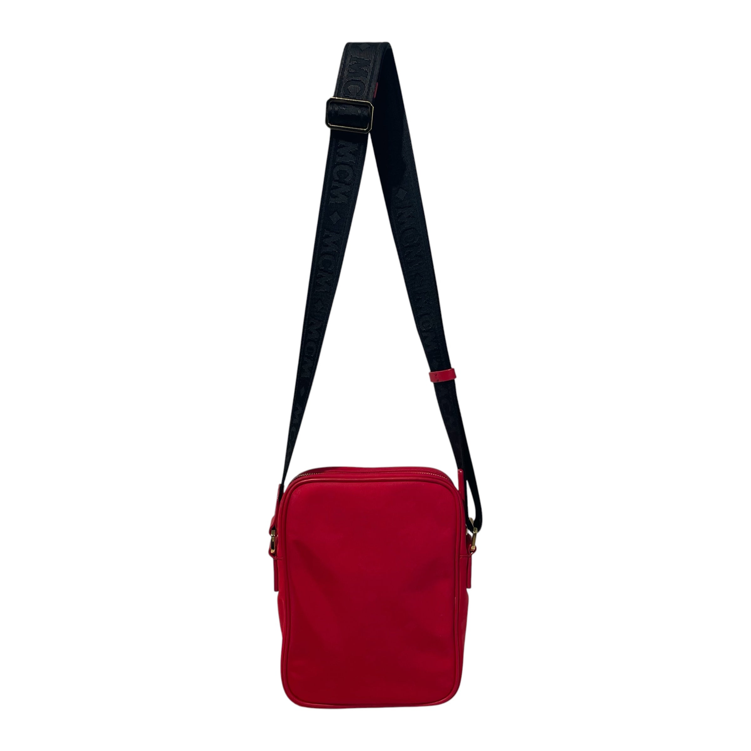 MCM/Cross Body Bag/Monogram/Nylon/RED/ view 2