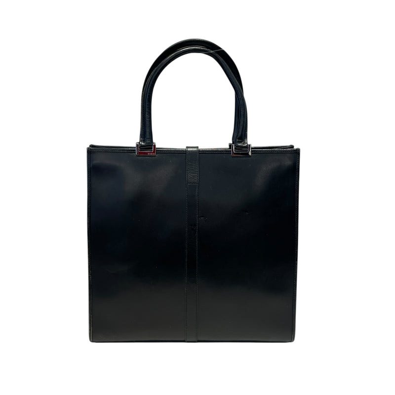 GUCCI/Hand Bag/Leather/BLK/Interlocking G