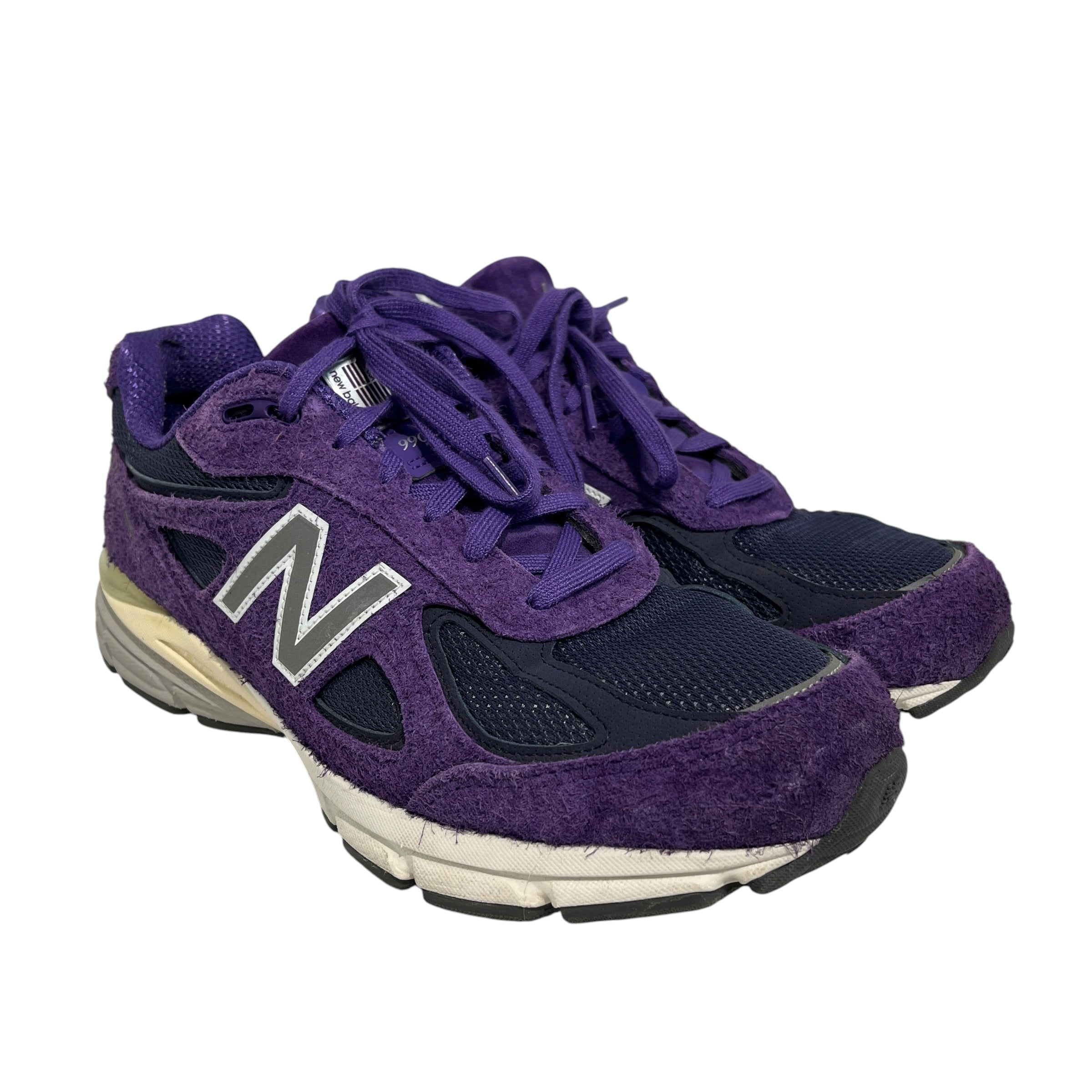 NEW BALANCE/Low-Sneakers/US 11/Cotton/PPL/990V4 TEDDY SANTIS LOW PLUS view 1