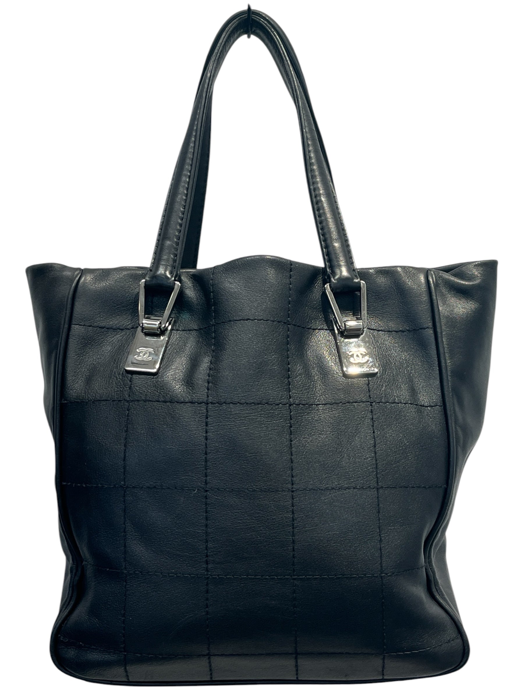 CHANEL/Tote Bag/Leather/BLK/8159752 view 2