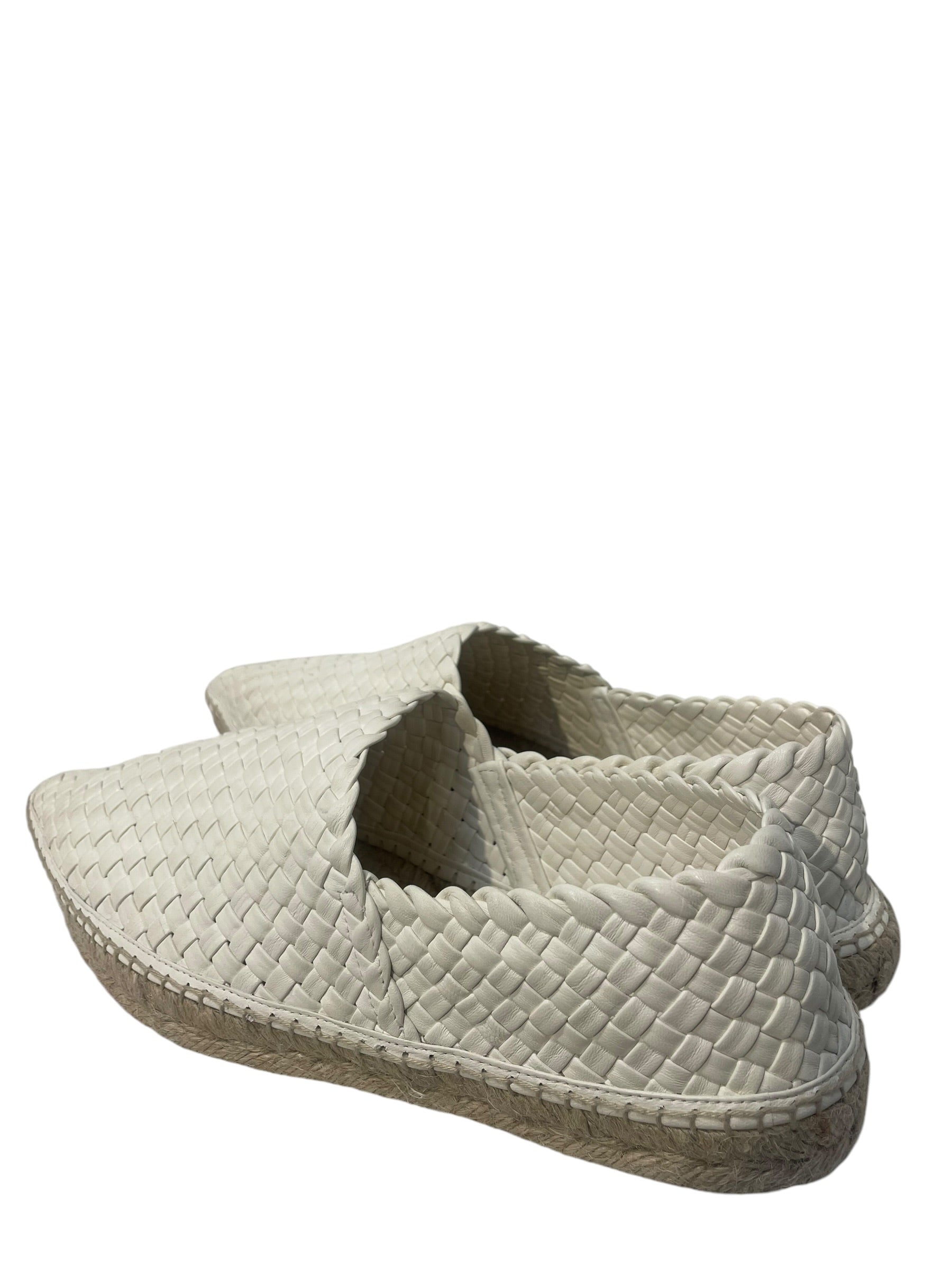 BOTTEGA VENETA/Low-Sneakers/EU 44/Leather/WHT/INTERCIATO WEAVE ESPADRILLE view 2