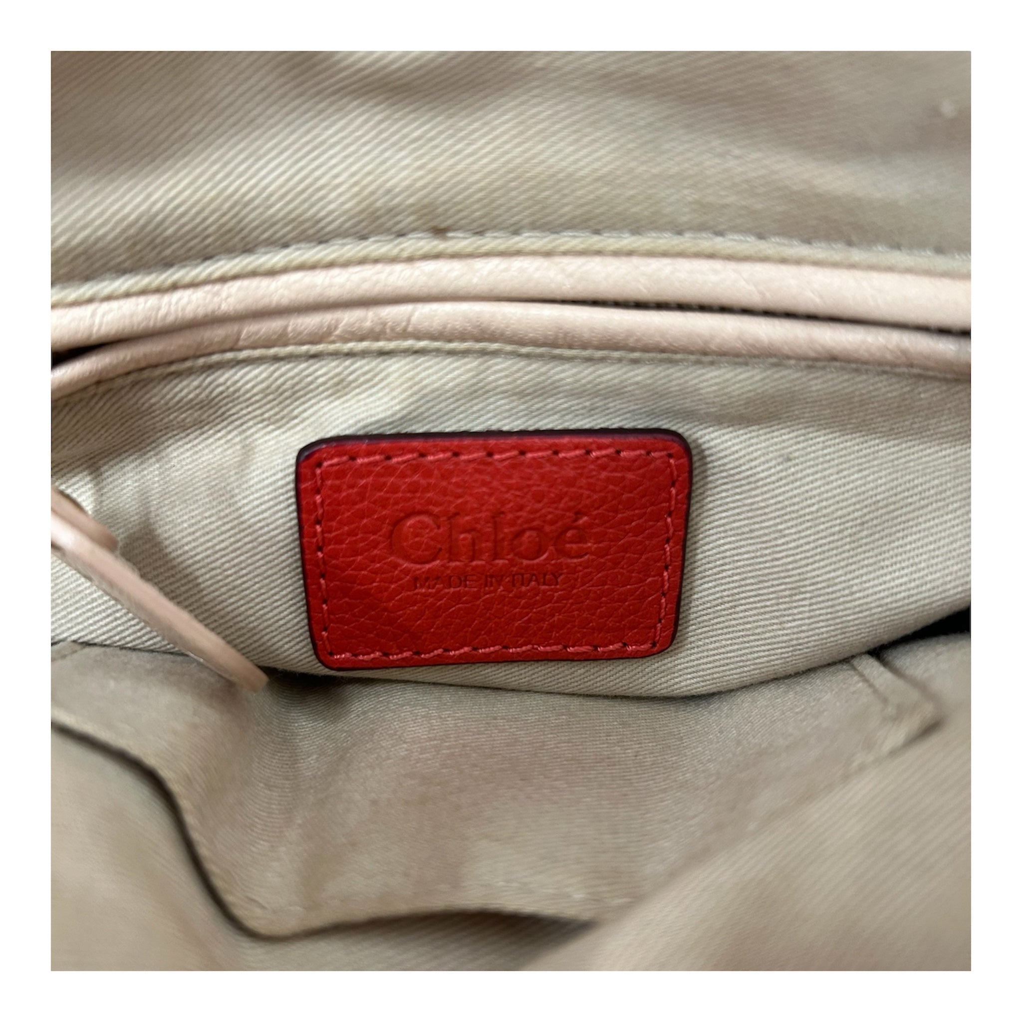 Chloe/Cross Body Bag/Leather/RED/PARATY view 5