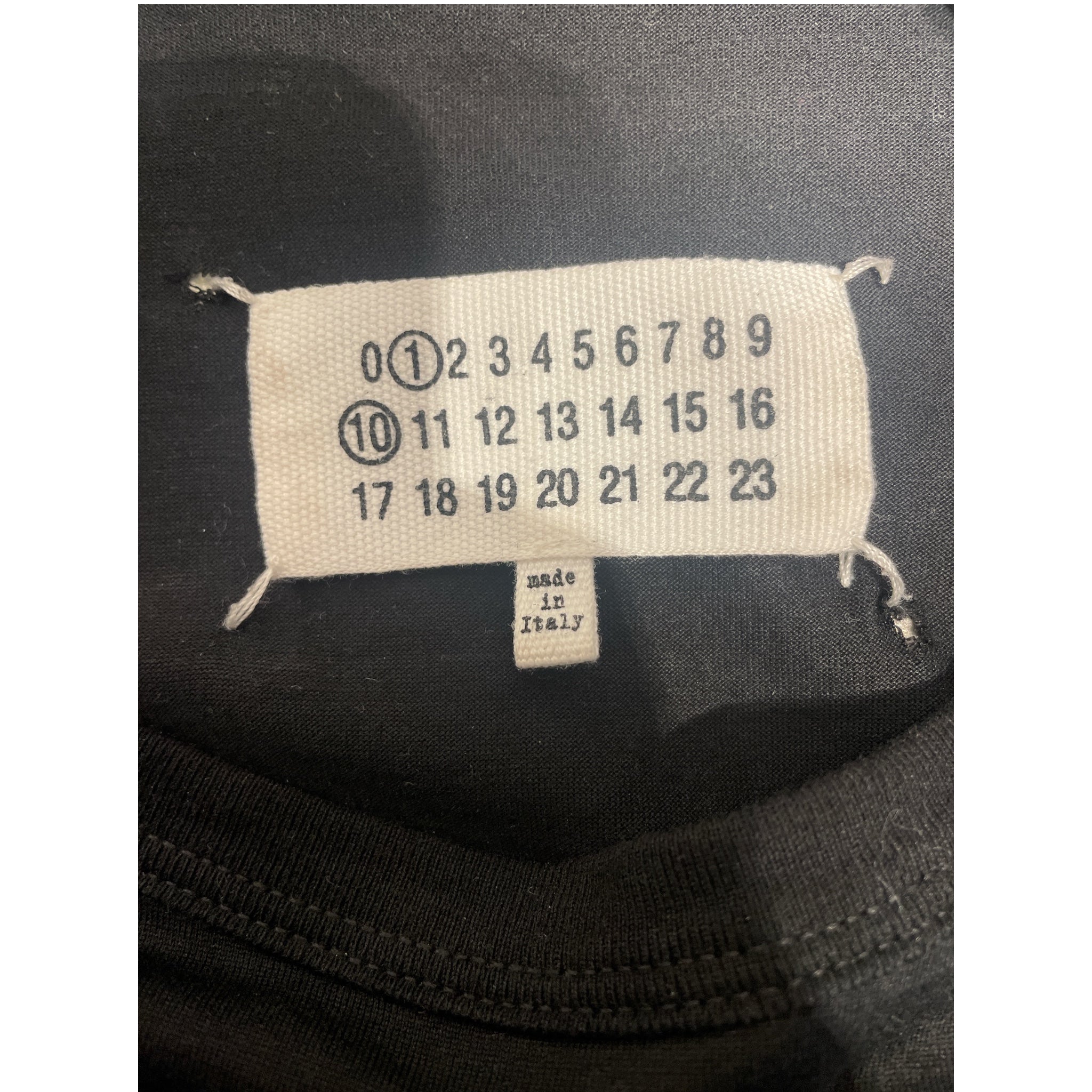 Maison Margiela/T-Shirt/L/Cotton/BLK/Numeric Logo Tee view 3