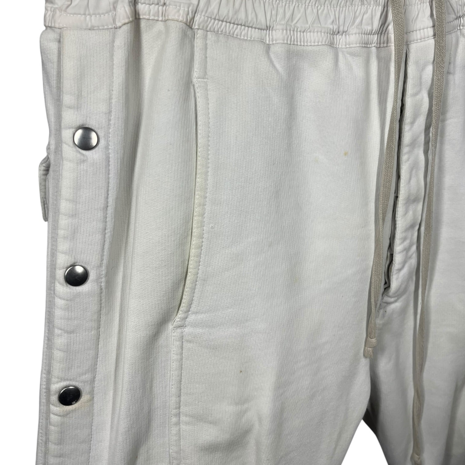 RICK OWENS DRKSHDW/Pants/XS/Cotton/WHT/FELPA PUSHER SWEATPANTS view 3