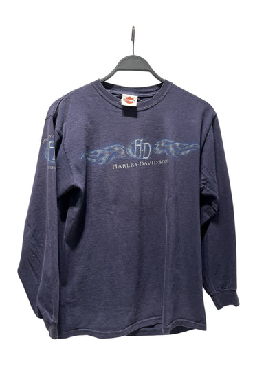 HARLEY DAVIDSON/LS T-Shirt/M/Cotton/NVY/