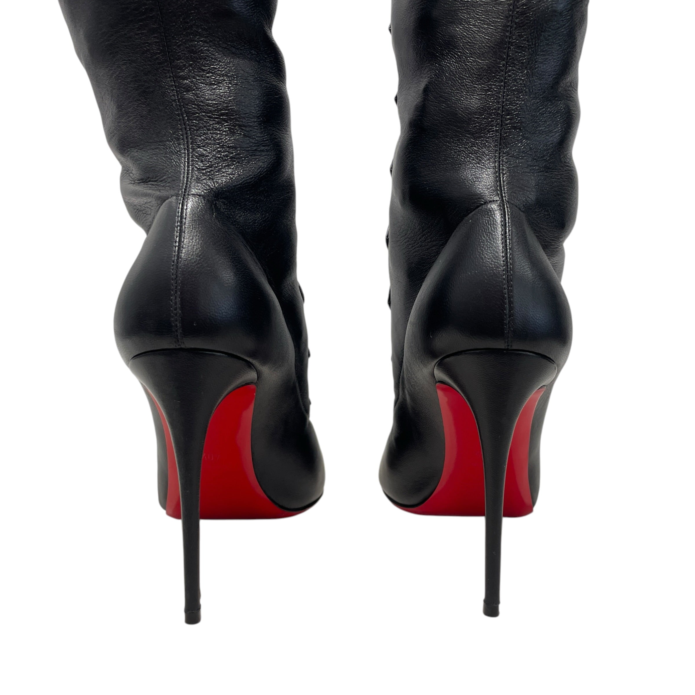 Christian Louboutin/Long Boots/EU 40.5/Leather/FRENCHISSIMA LEATHER BOOTS view 3