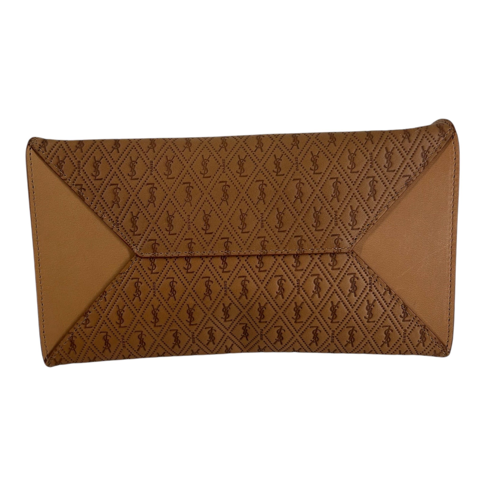 SAINT LAURENT/Clutch Bag/Monogram/Leather/BEG/MONOGRAM LUNCH SACK view 6