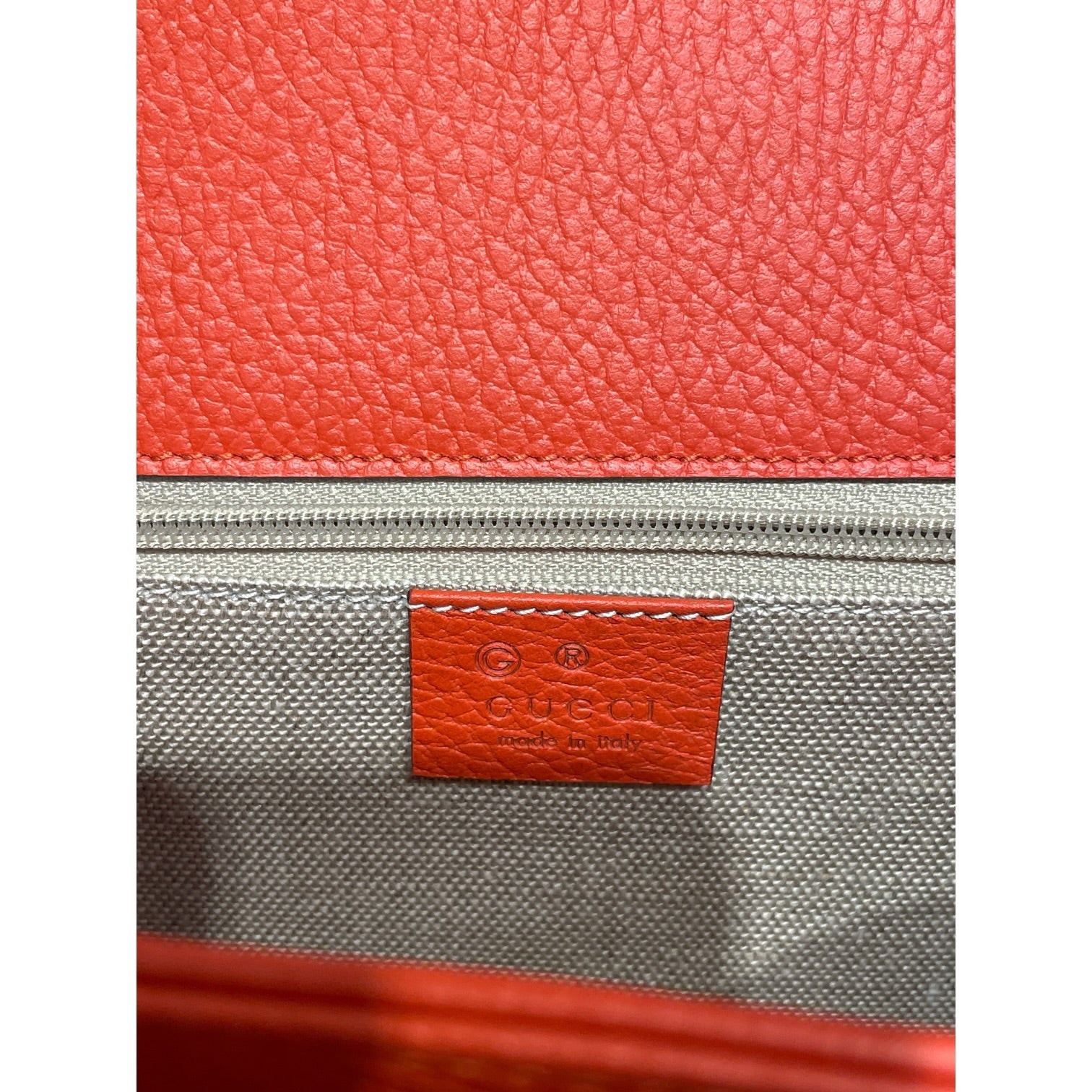 GUCCI/Hand Bag/Leather/ORN/Orange interlocking G view 3