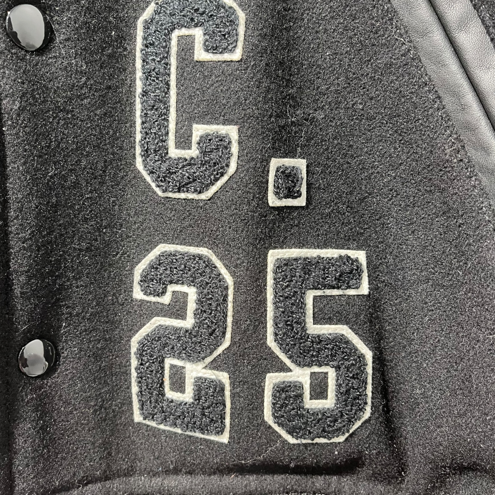 Supreme/Baseball Jkt/M/Cotton/BLK/NUMBERED VARSITY JCKT view 4
