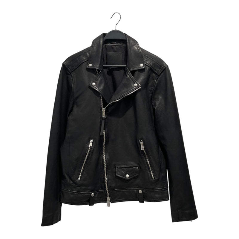 ALLSAINTS/Leather Jkt/L/Leather/BLK/MILO BIKER JACKET BLACK