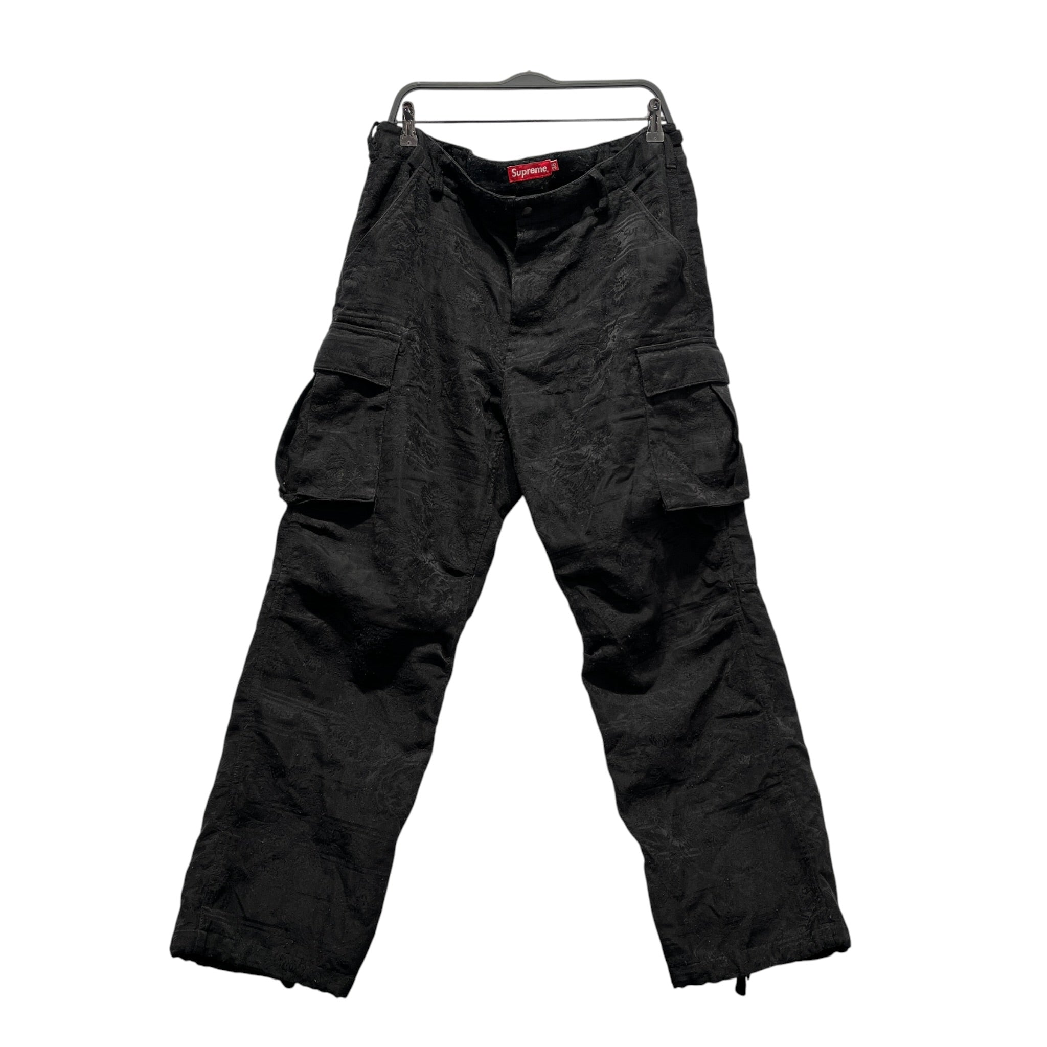 Supreme/Cargo Pants/36/Cotton/BLK/Floral Pattern/TAPESTRY view 1
