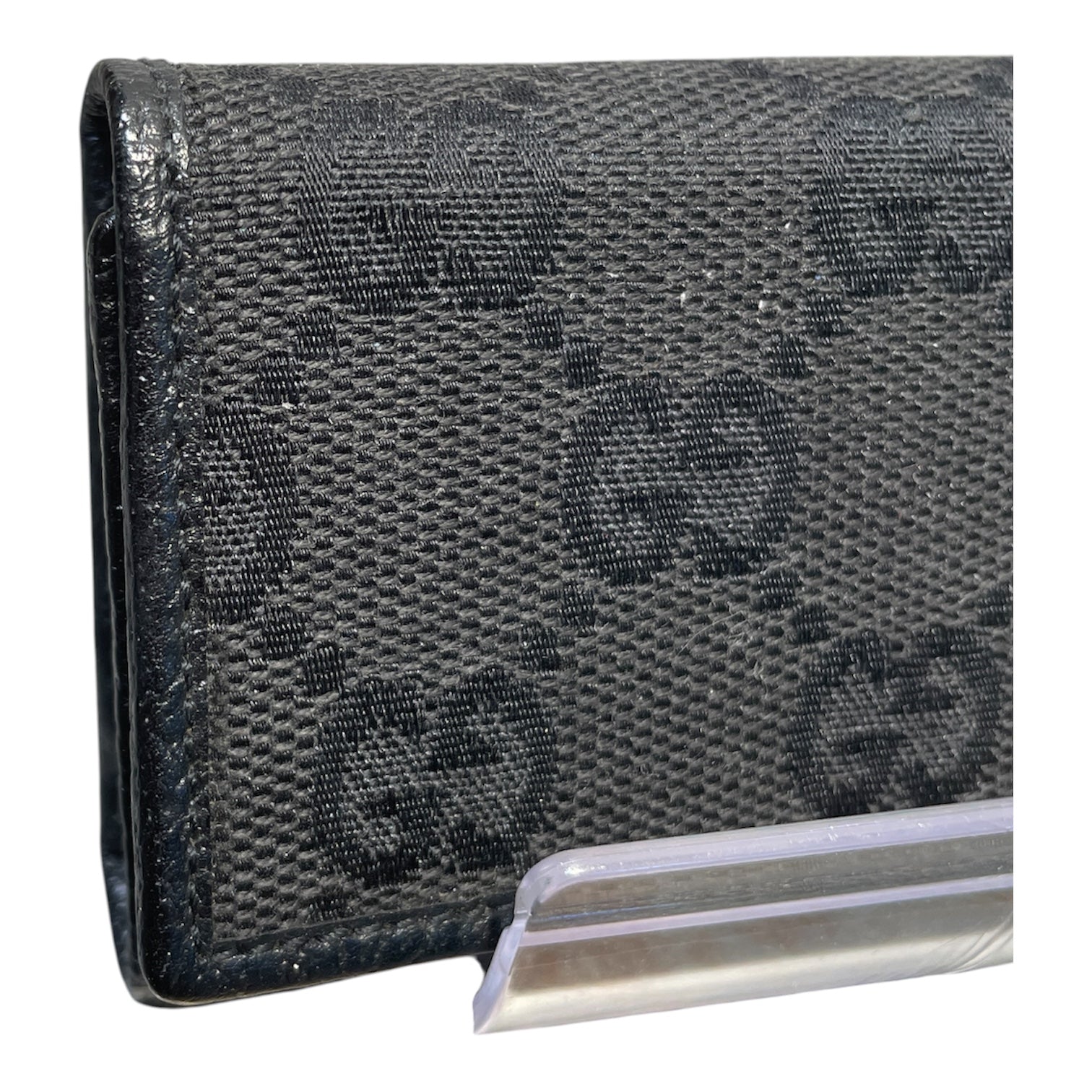 GUCCI/Wallet/Monogram/BLK/M's/key wallet, canvas view 6