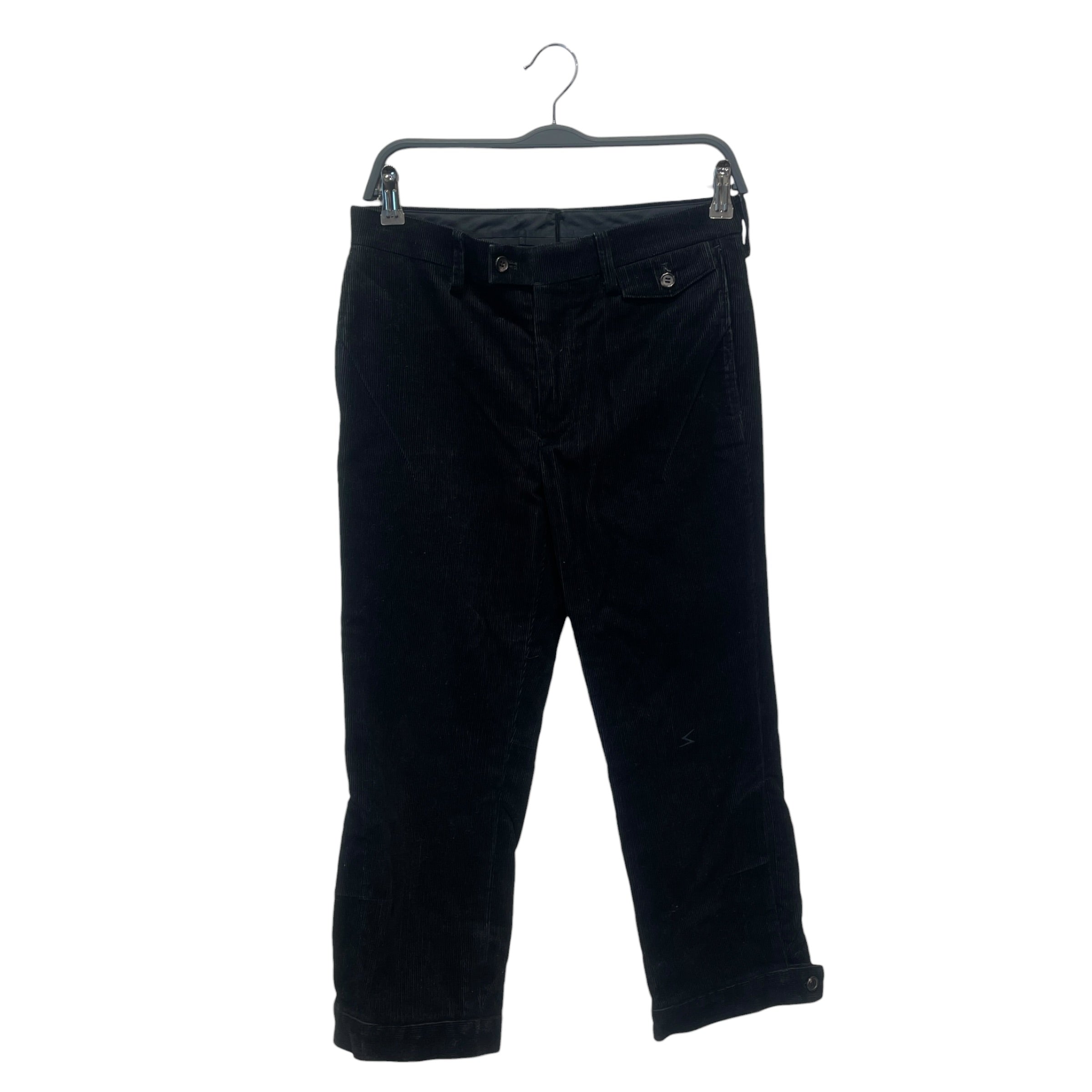 UNDERCOVER/Pants/1/Corduroy/BLK/LIGHTING BOLT ON KNEE view 1