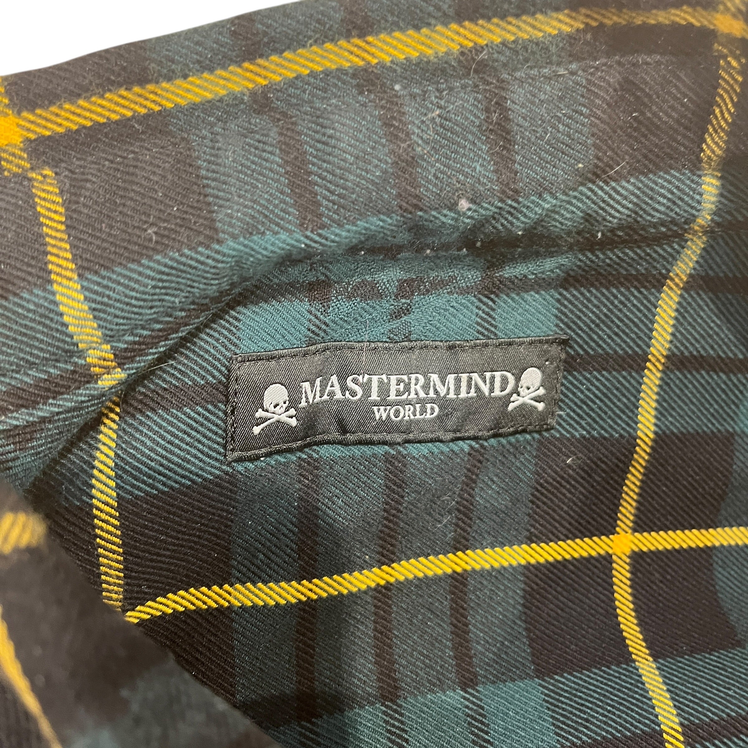 mastermind JAPAN/Flannel Shirt/L/Cotton/GRN/Plaid/ view 3