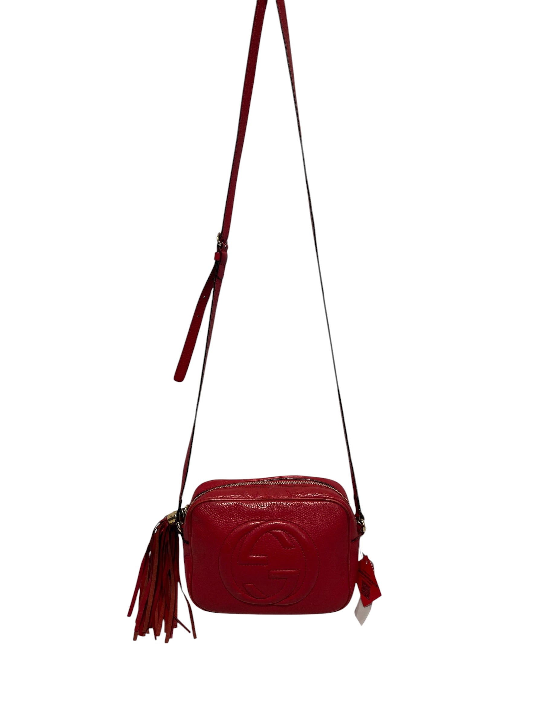 GUCCI/Cross Body Bag/RED/Red Soho Crossbody view 1