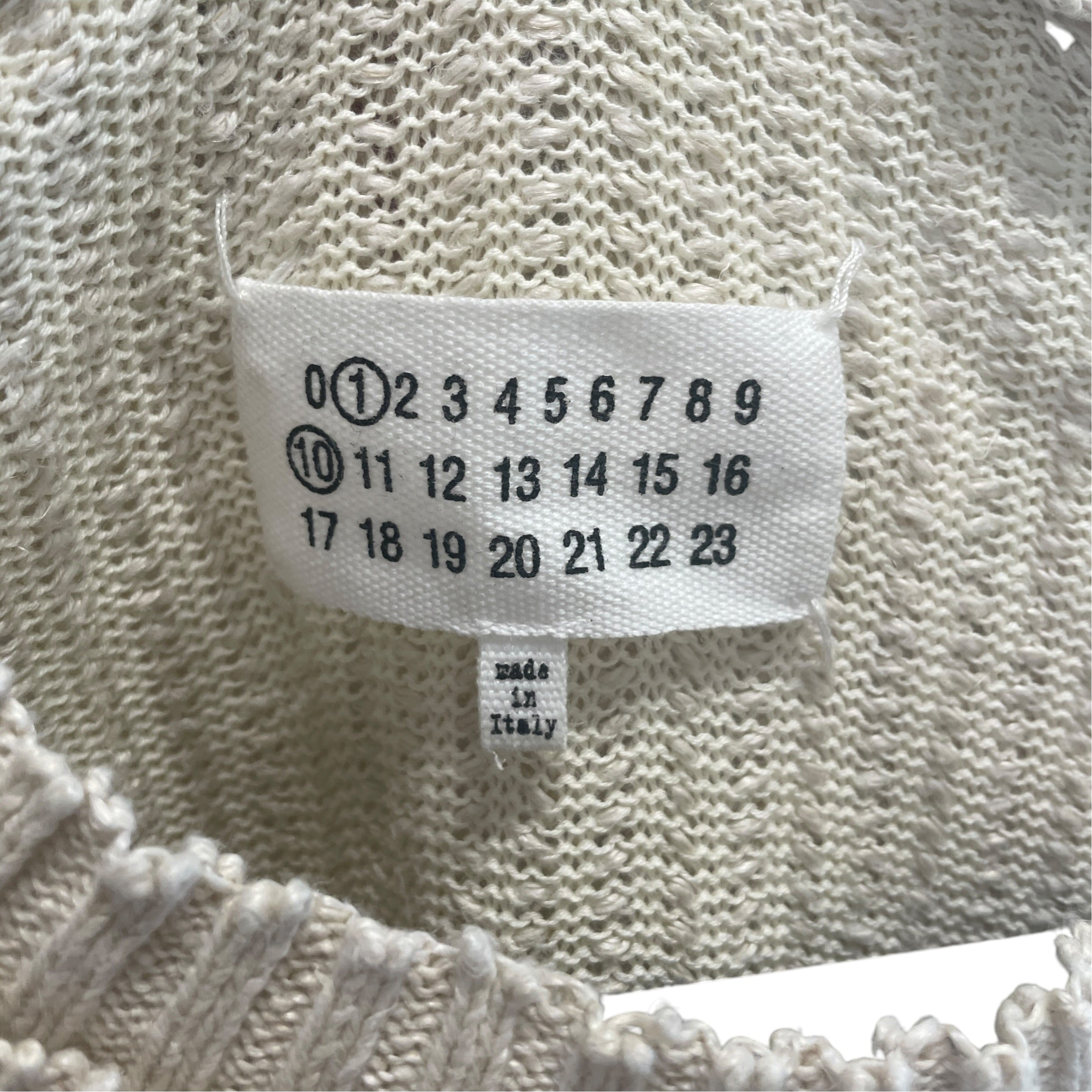 Maison Margiela/Sweater/XS/Cotton/CRM/LAYERED view 3