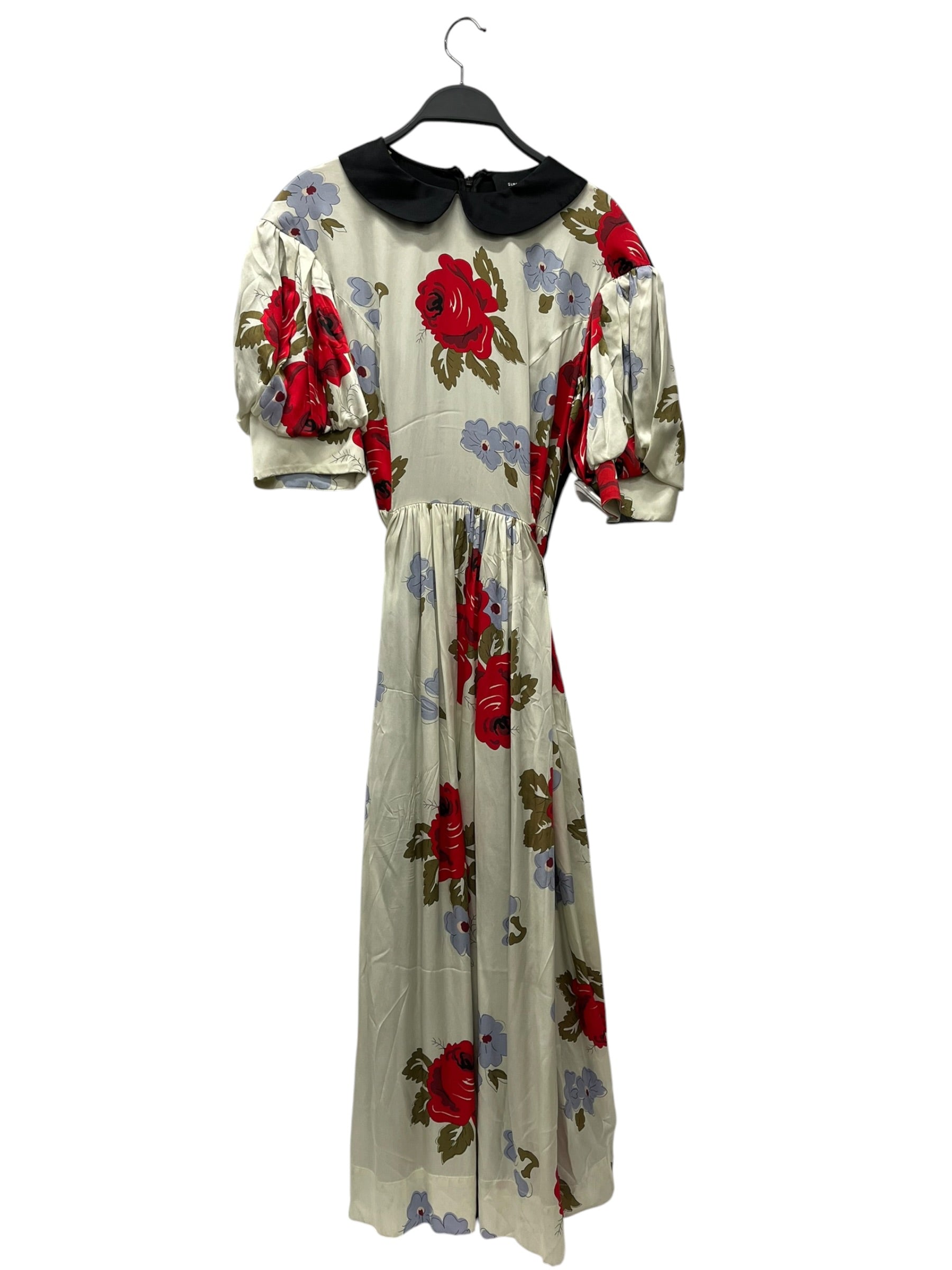 SIMONE ROCHA/SS Dress/10/Floral Pattern/Silk/MLT/BLACK BACK view 1