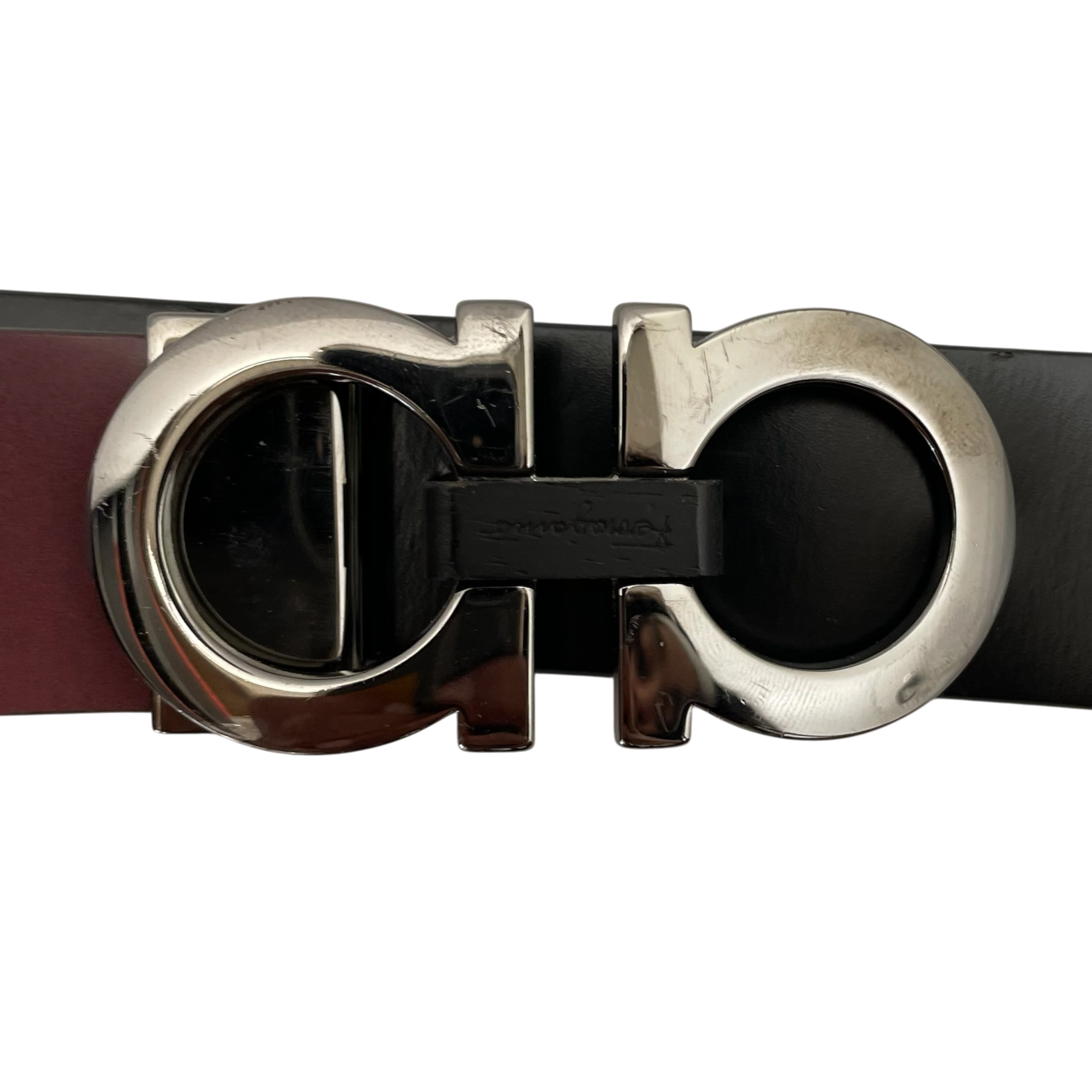 Salvatore Ferragamo/Belt/Leather/BRD/M's/Double Gancini view 3