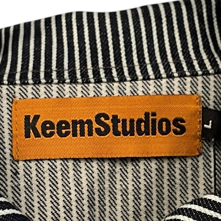 keem/Denim Jkt/L/Denim/BLK/Stripe/ view 3
