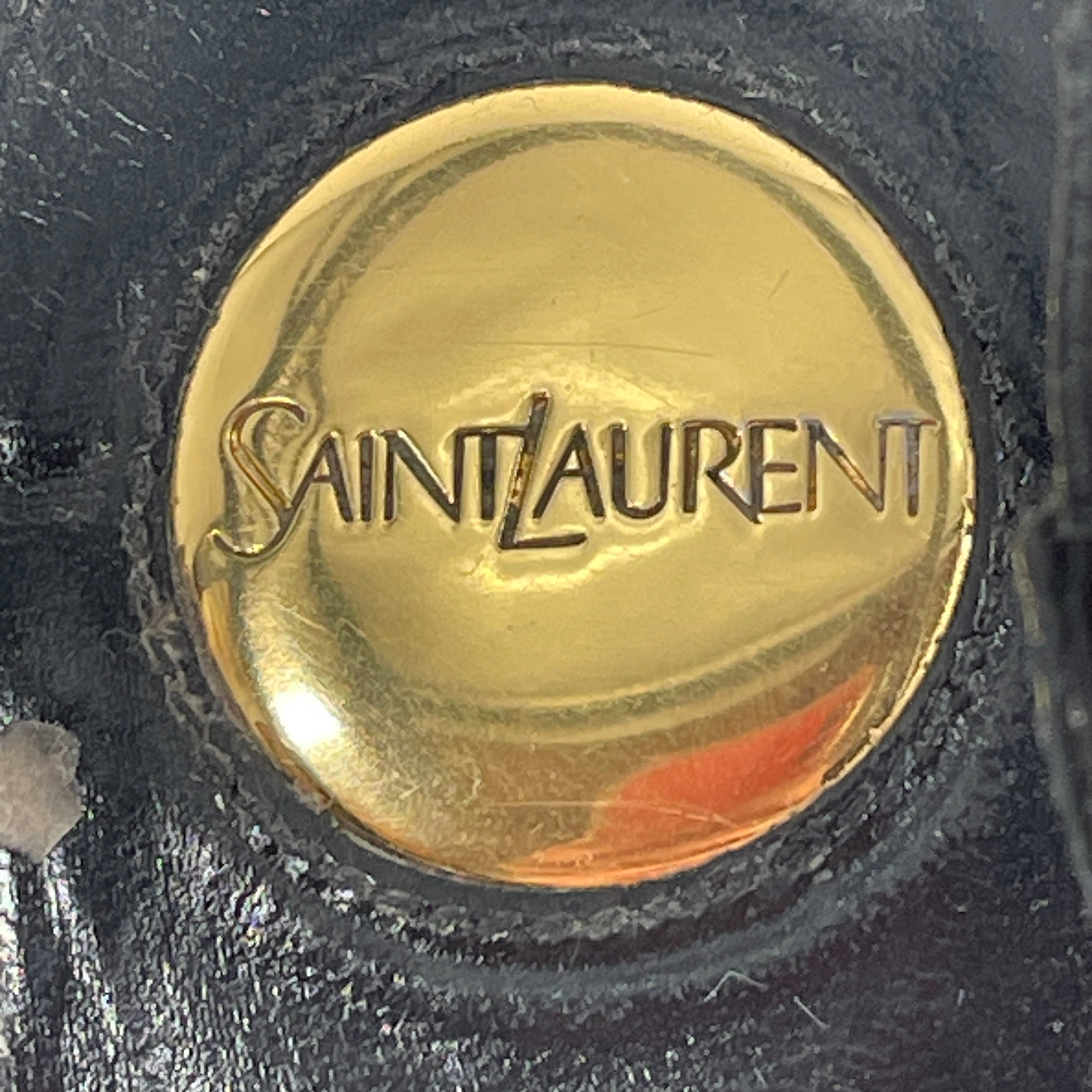 SAINT LAURENT/Heels/EU 41/Leather/BLK/THIN BUCKLE POINTED view 5