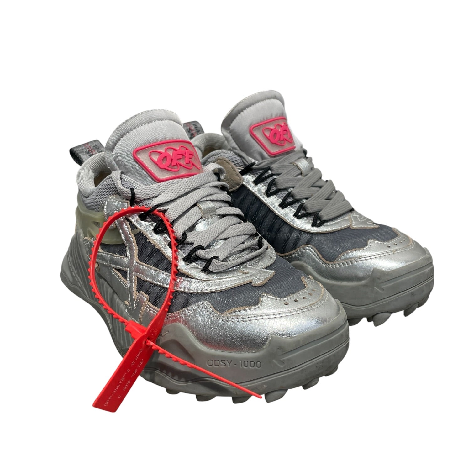 OFF-WHITE/Low-Sneakers/EU 38/GRY/ODSY-1000 view 1