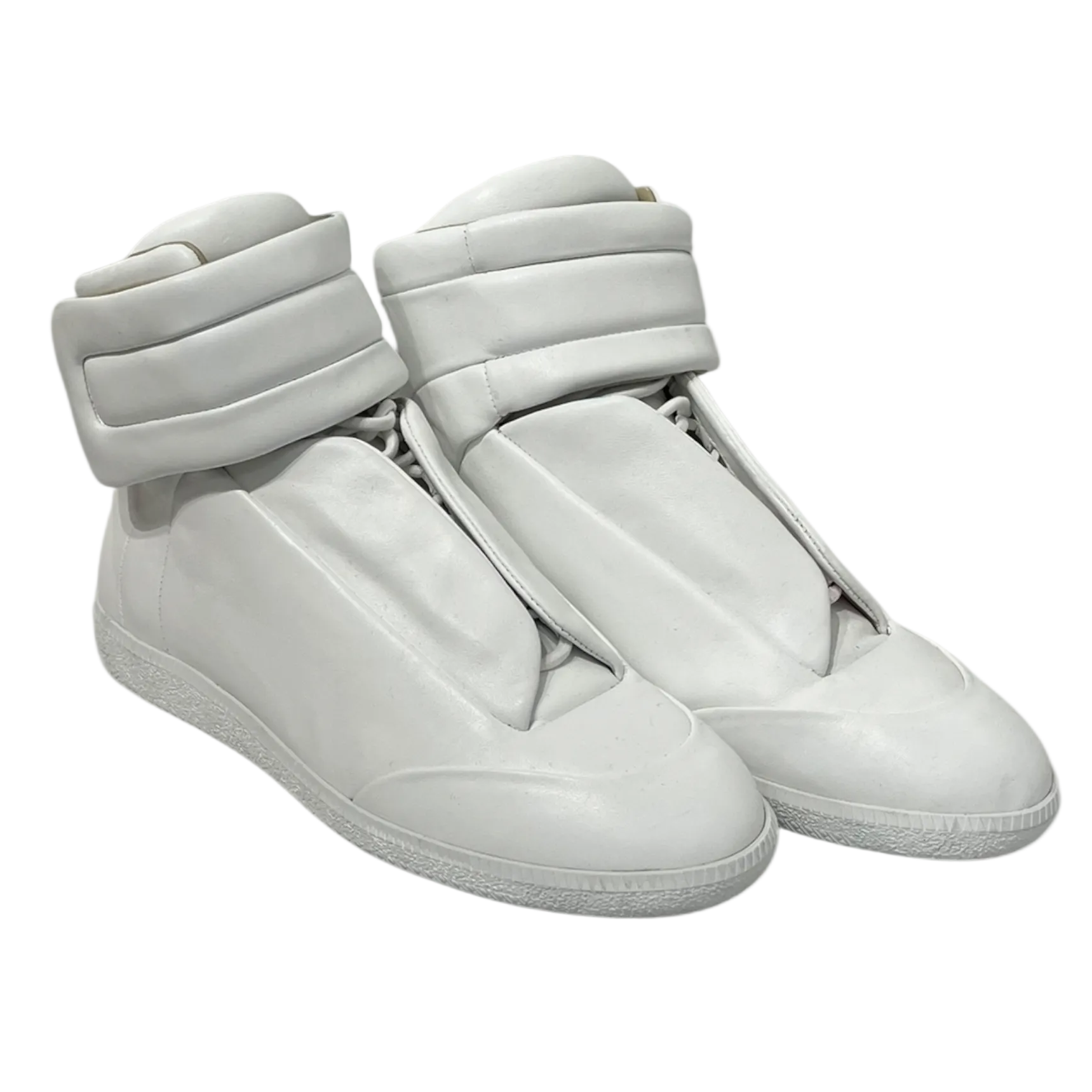 Maison Margiela/Hi-Sneakers/EU 44/Leather/WHT/WHITE FUTURE HI TOP view 1