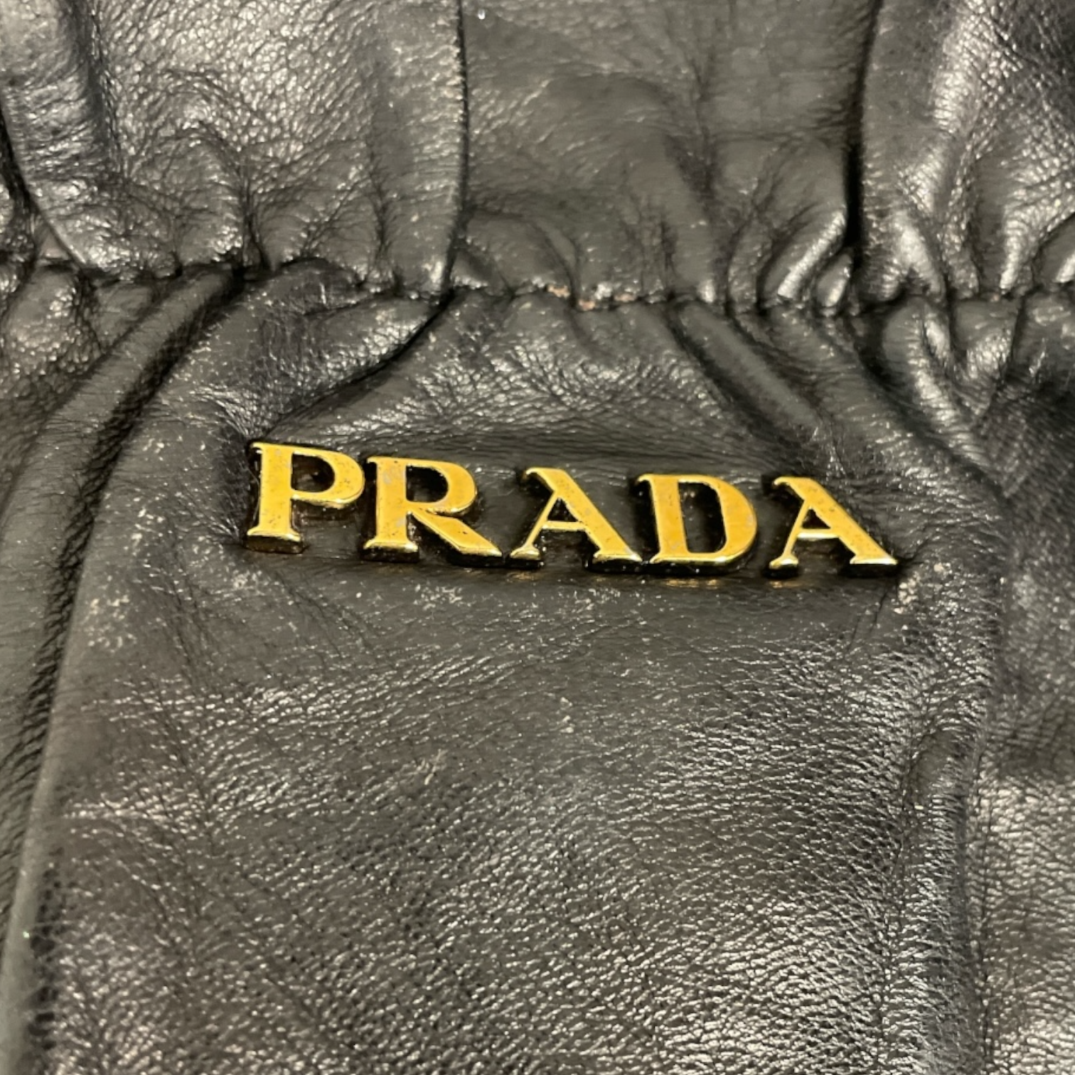 PRADA/Hand Bag/Leather/BLK/BOWS view 6