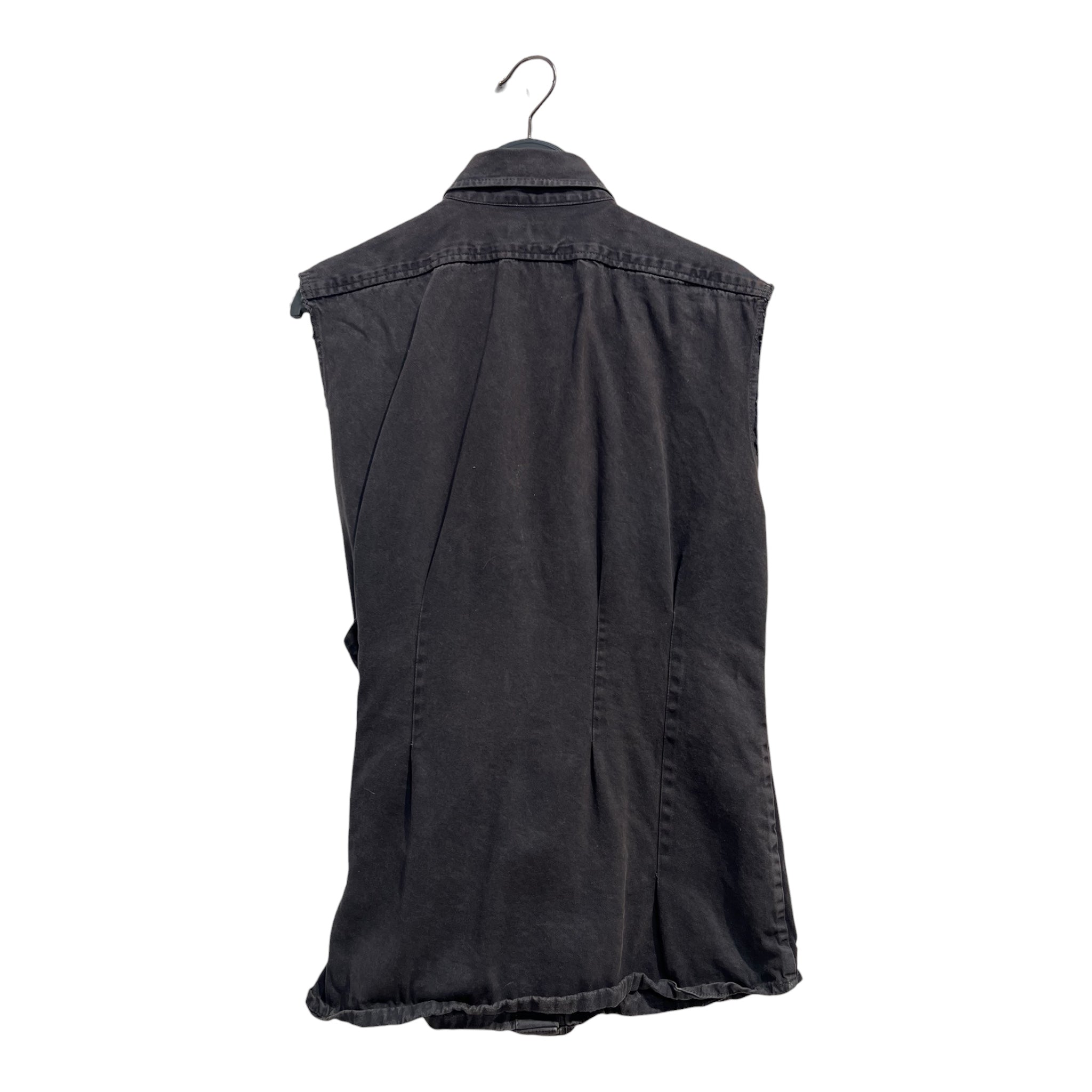 DRIES VAN NOTEN/T-Shirt/38/Cotton/GRY/BONDAGE STRAP SHIRT view 2